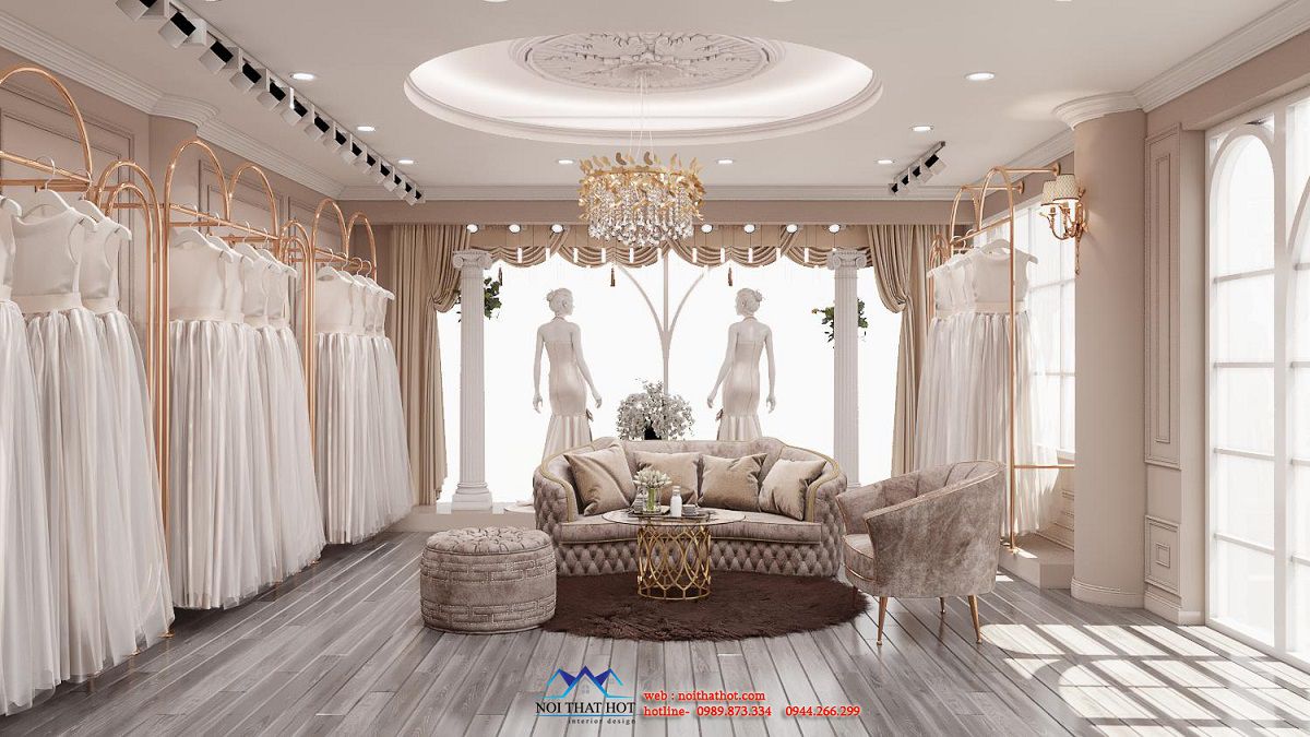thiết kế showroom áo cưới cao cấp