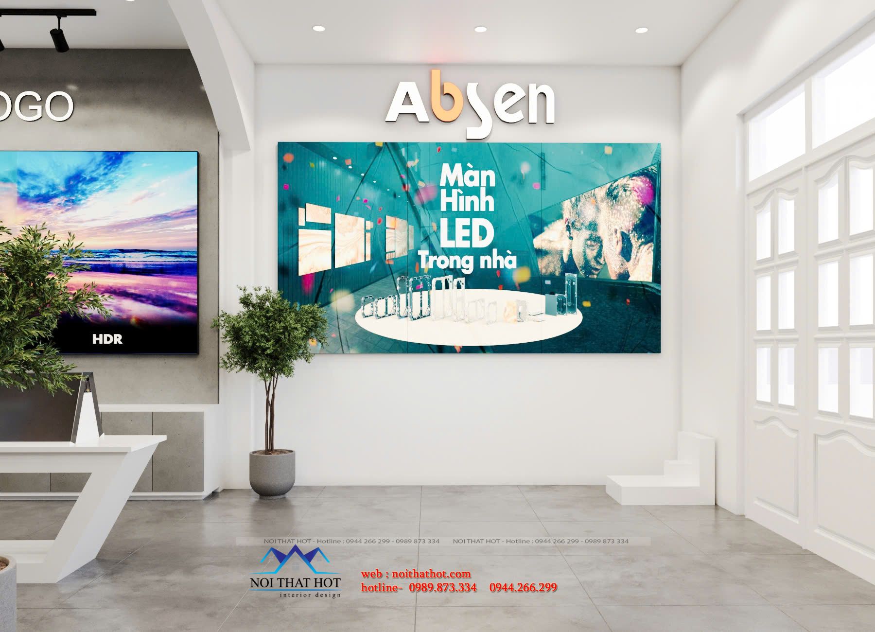 Thiết kế shop màn hình led