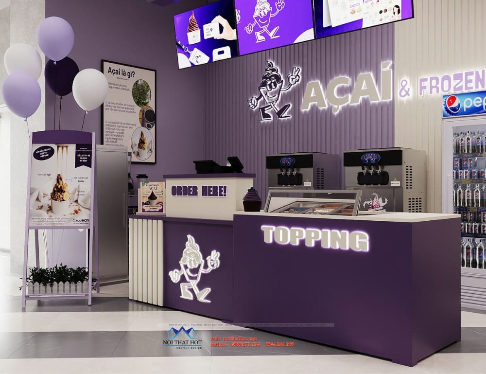 Thiết kế gian hàng kem