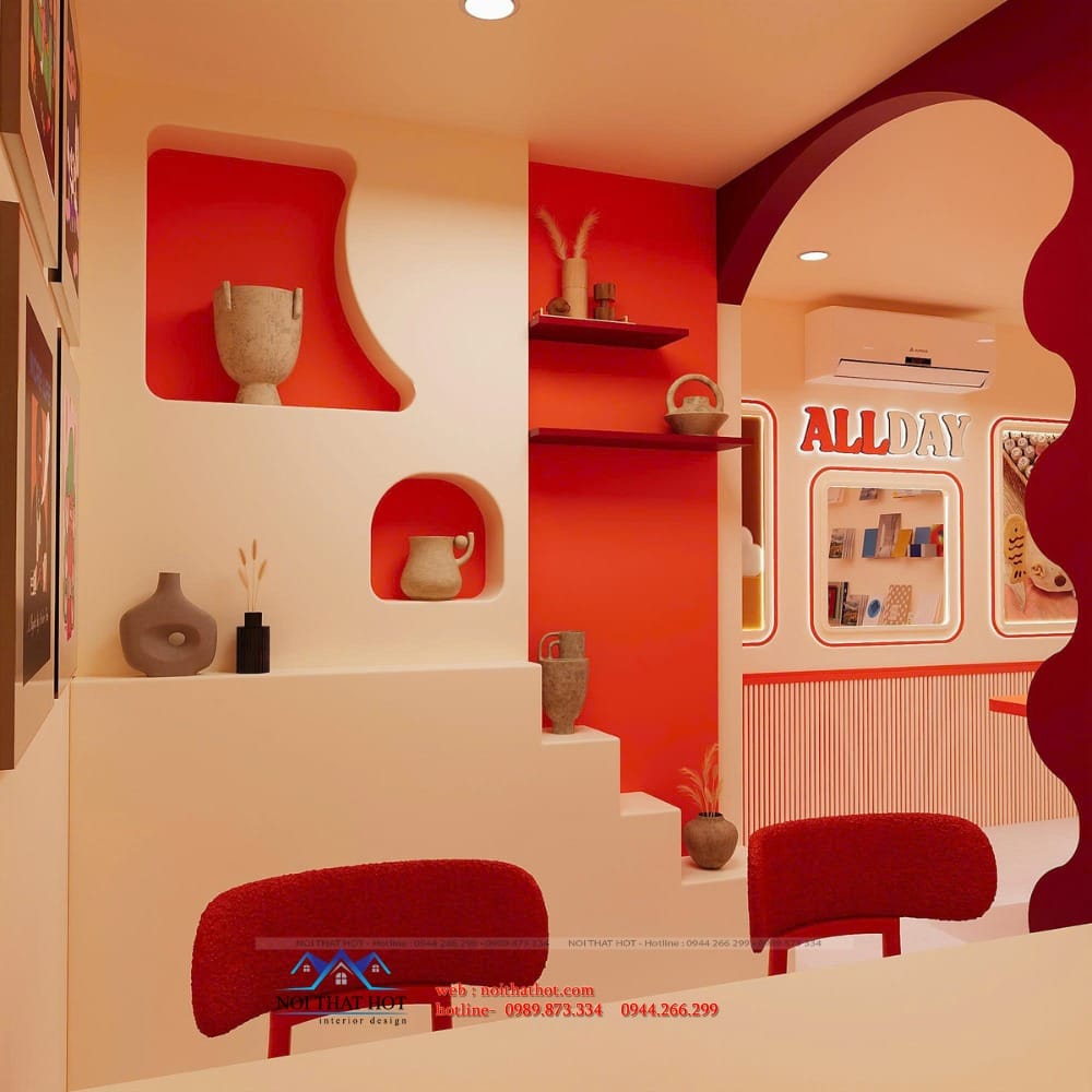 kệ trang trí âm tường