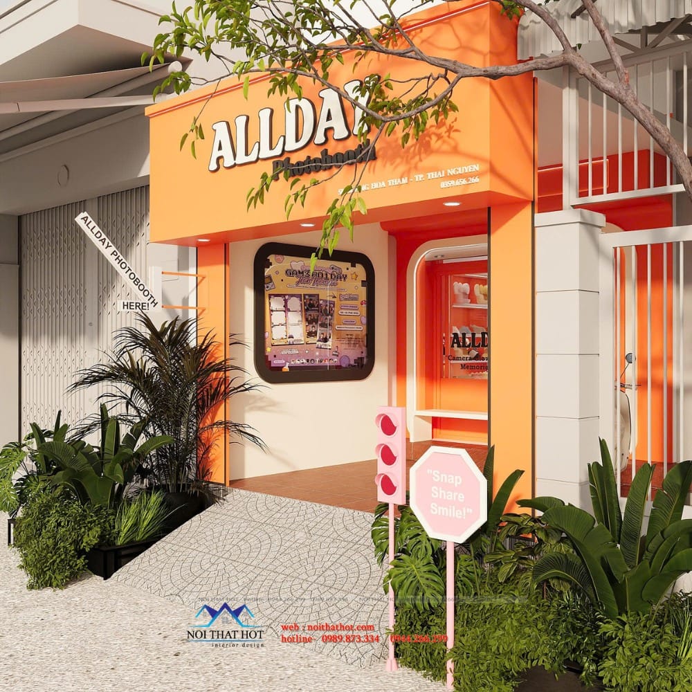 mặt tiền cửa hàng đẹp