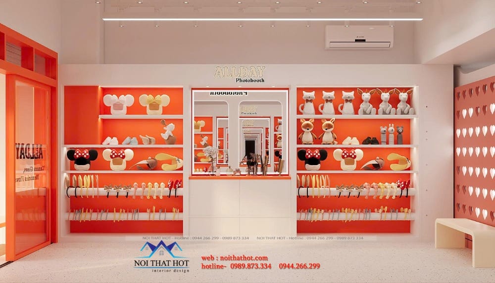 thiết kế nội thất đối xứng