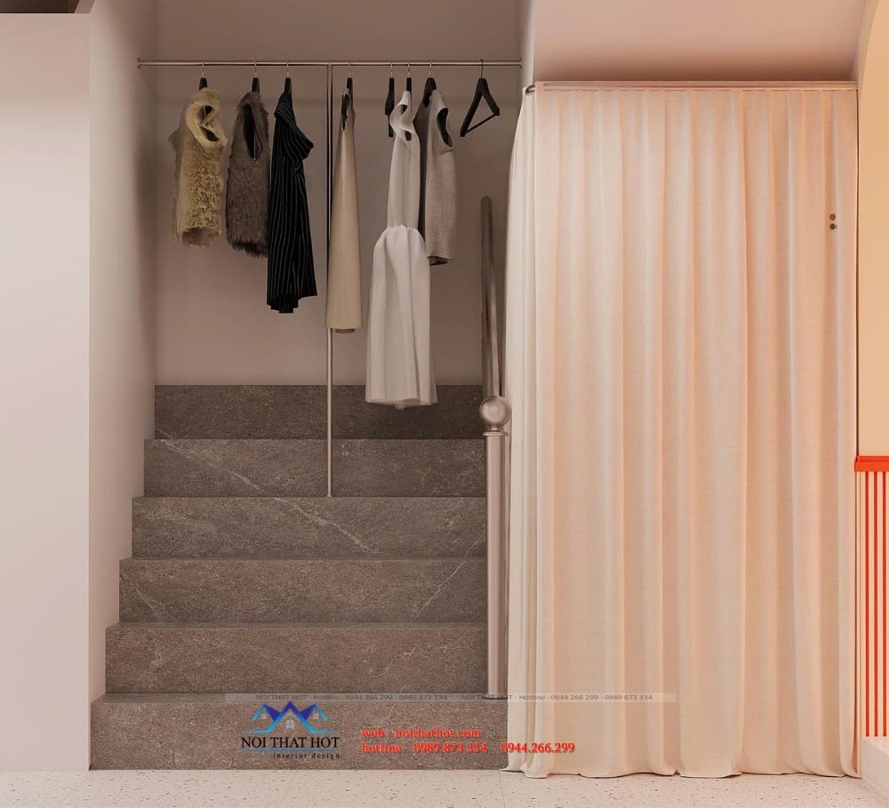 phòng thay đồ cửa hàng