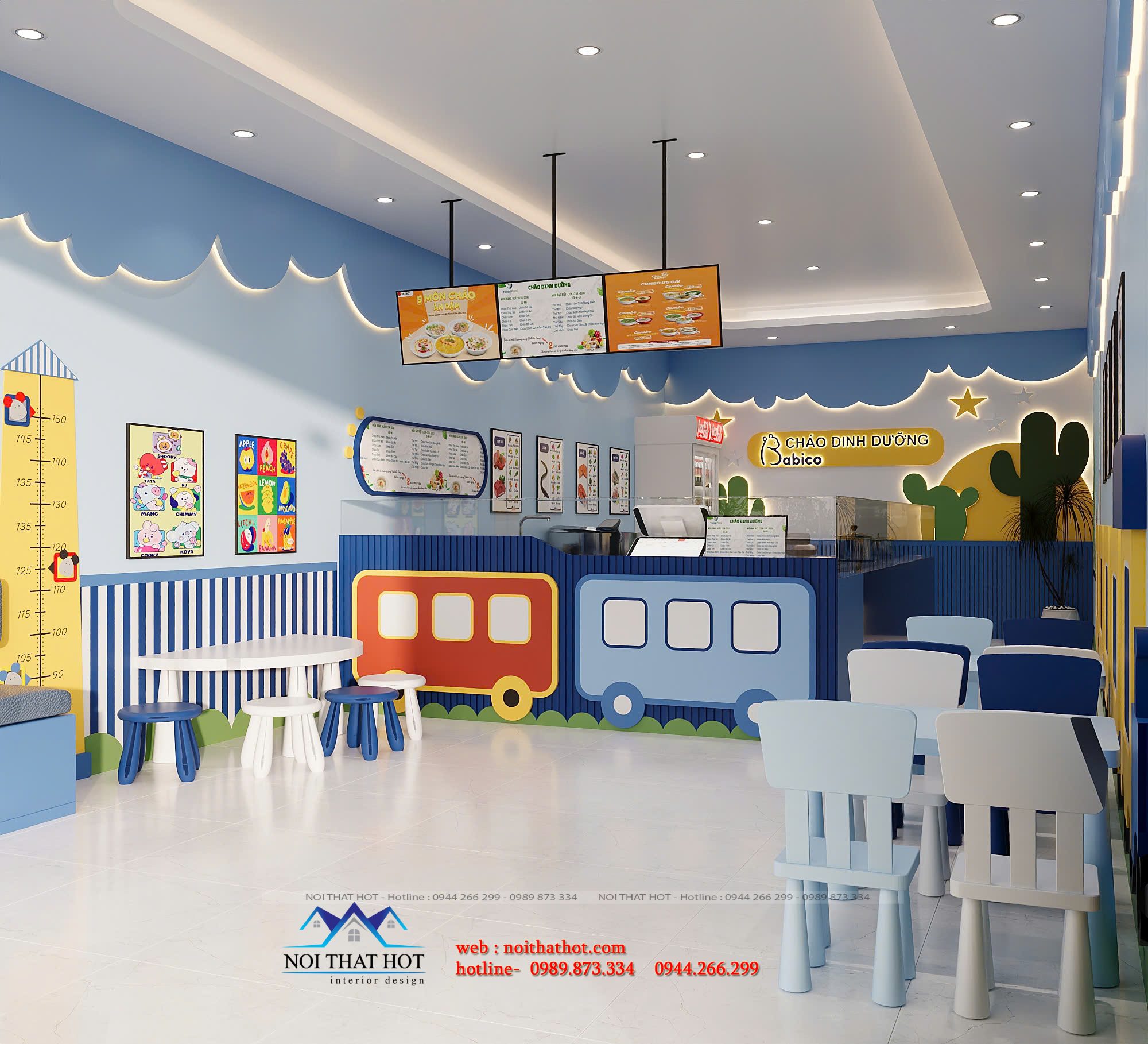 thiết kế chuỗi cửa hàng cháo dinh dưỡng