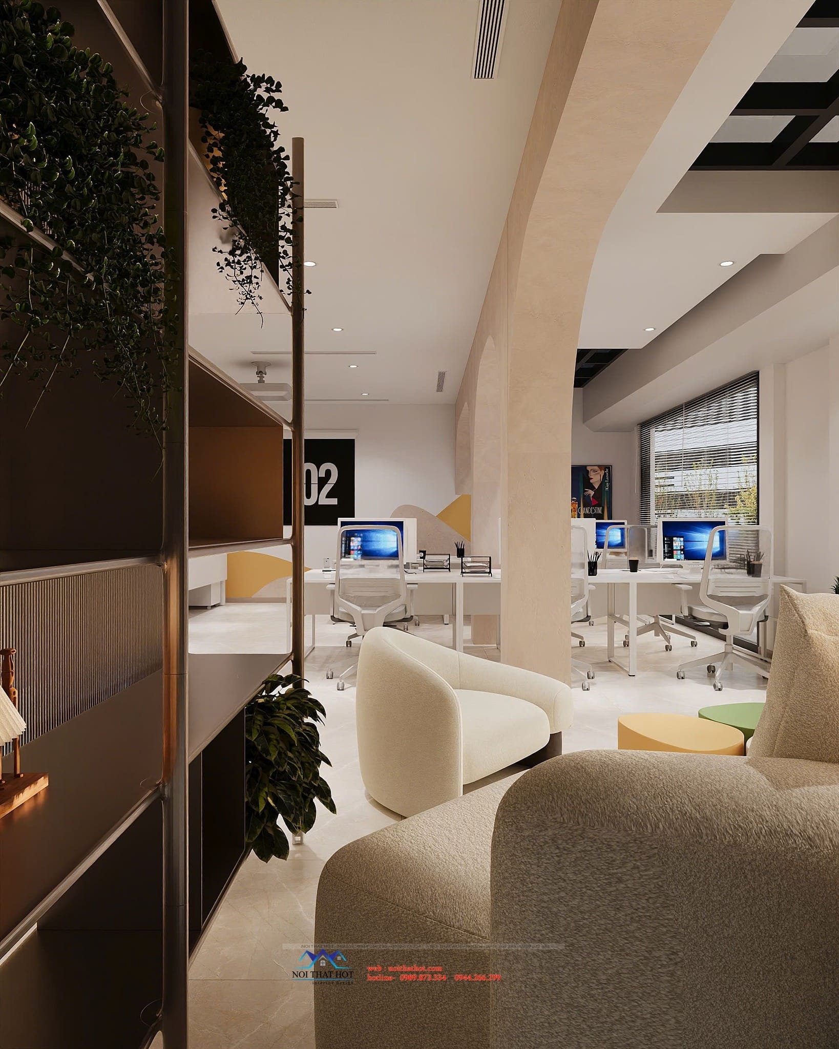 thiết kế nội thất văn phòng