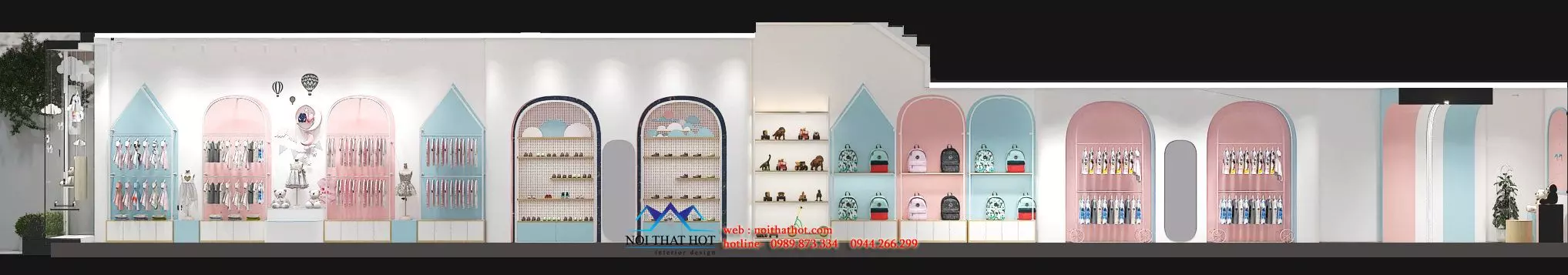 thiết kế shop trẻ em