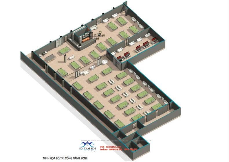 bài trí quán bida