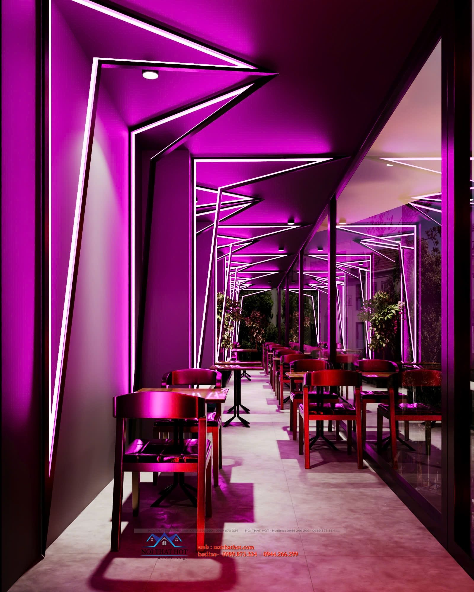 thiết kế quán billards