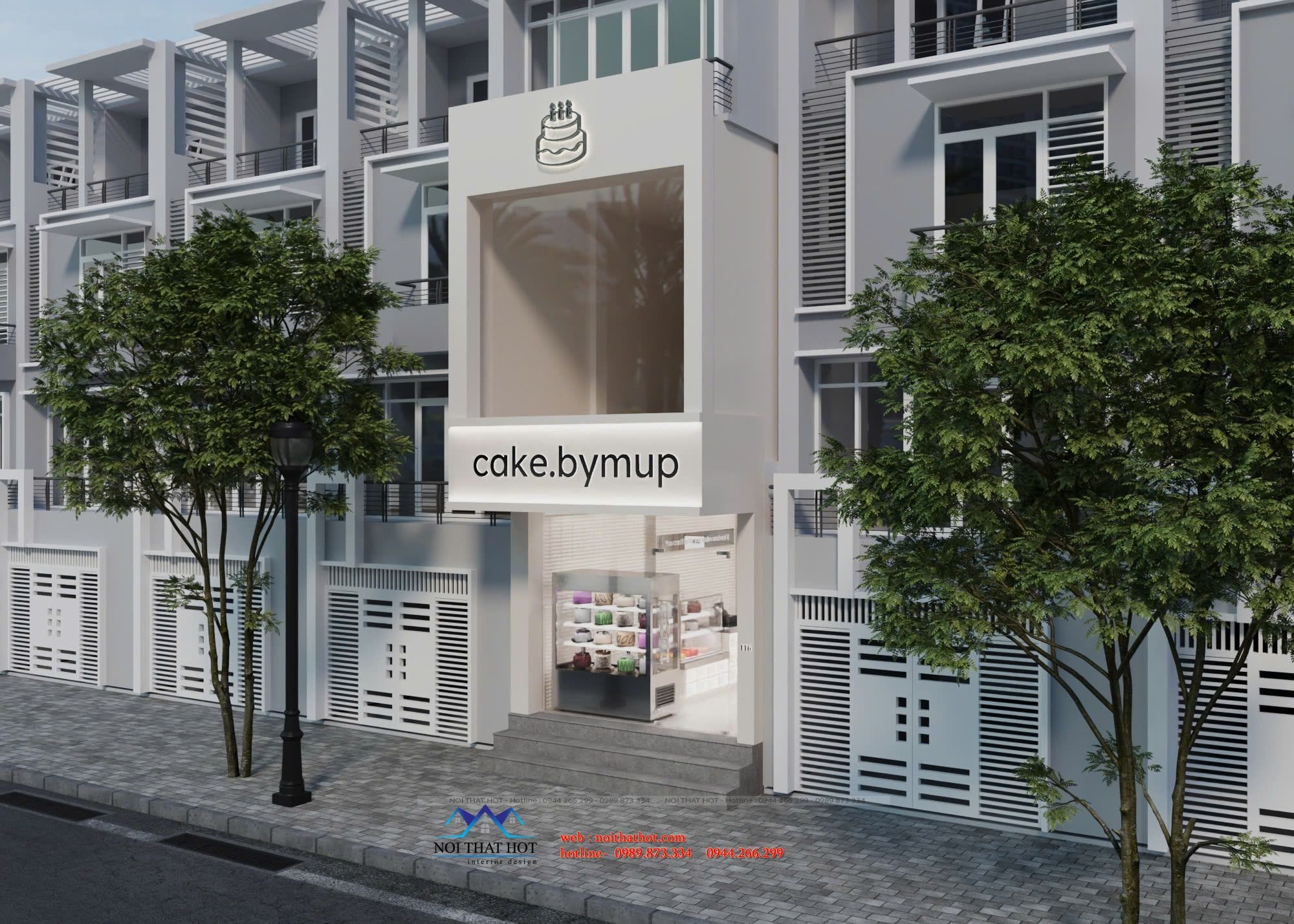 thiết kế mặt tiền cửa hàng