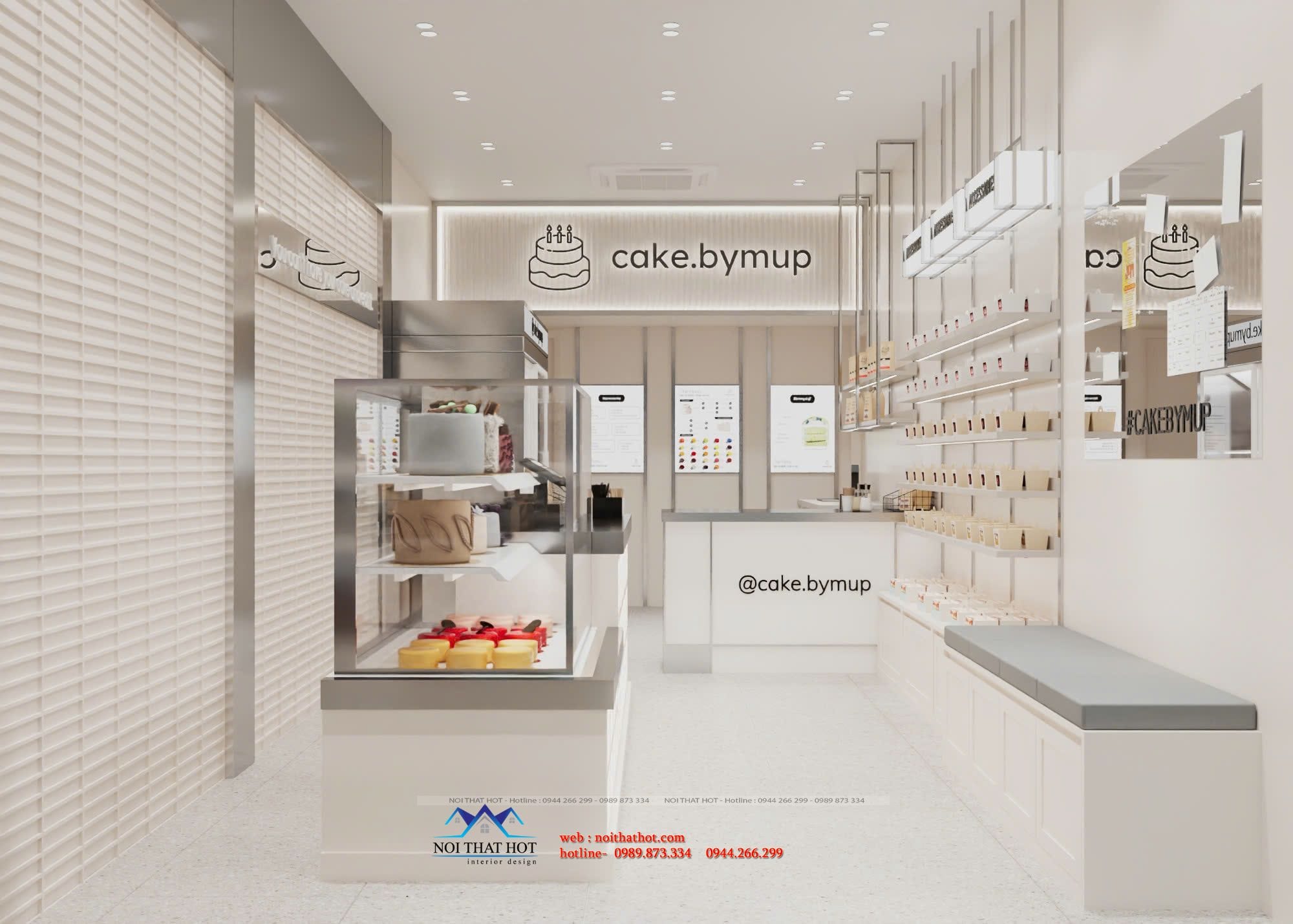 thiết kế tiệm bánh ngọt