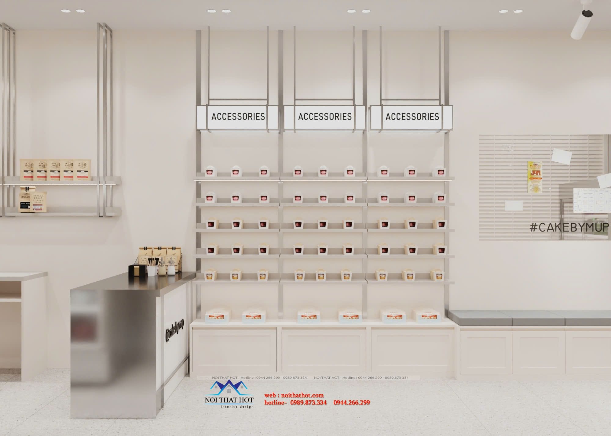 nội thất tiệm bánh ngọt