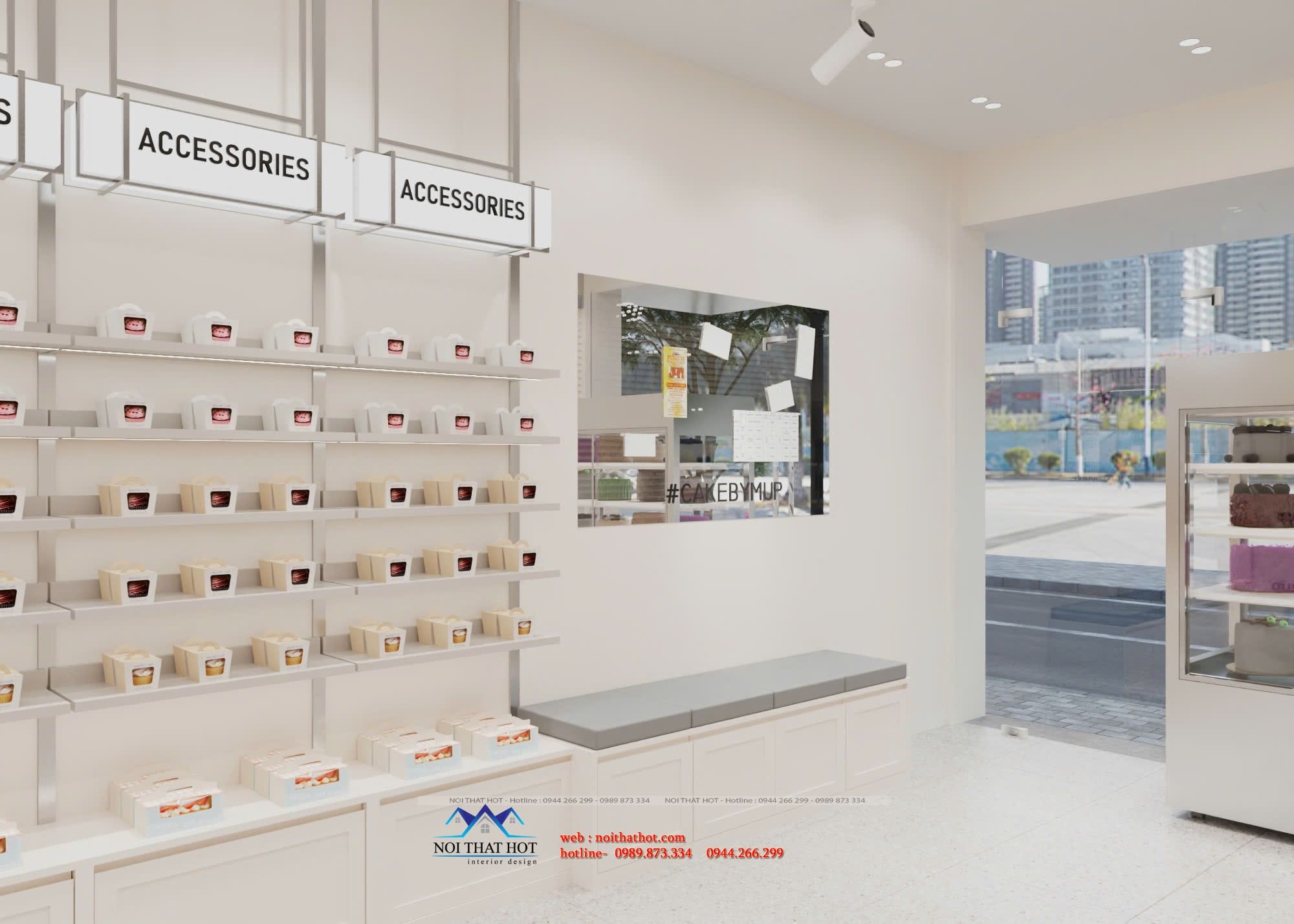 góc check-in tại cửa hàng