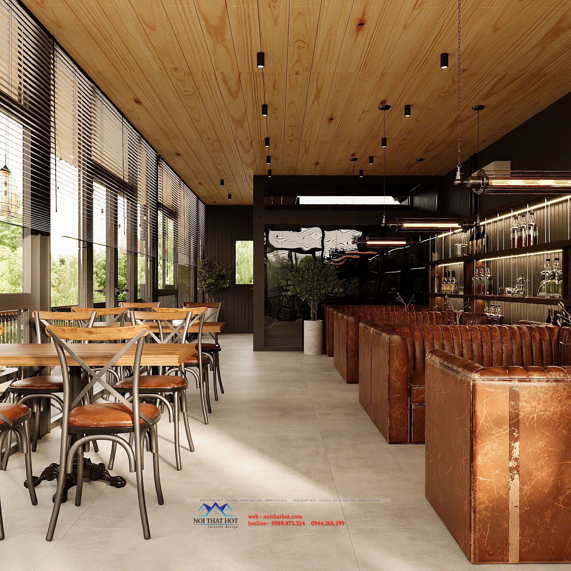 bàn ghế quán cà phê