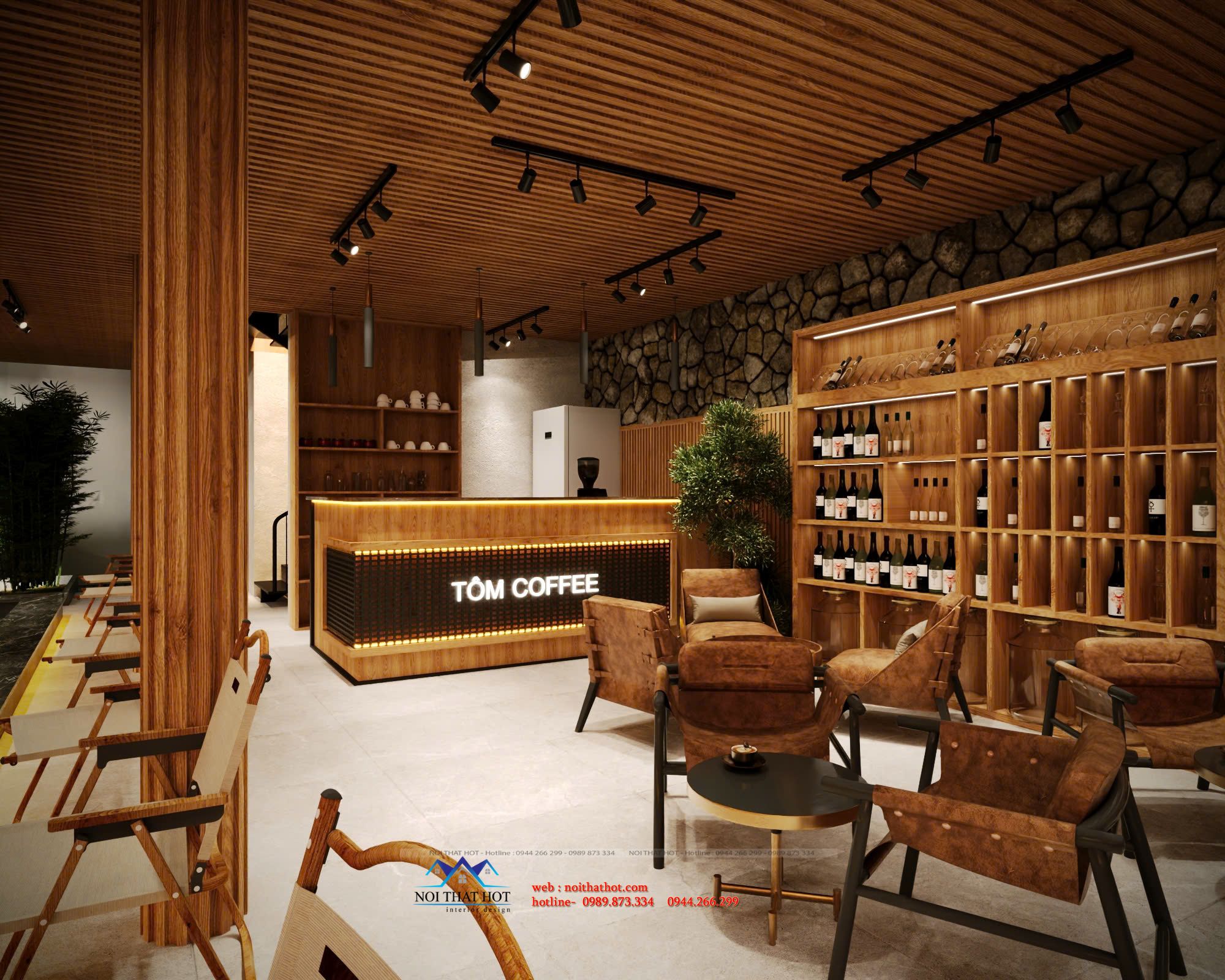 nội thất quán cafe