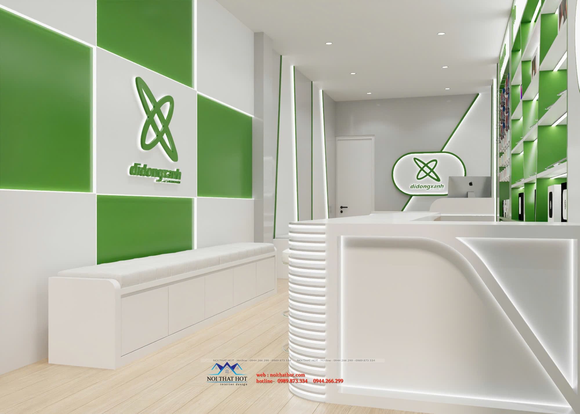 phối màu cửa hàng