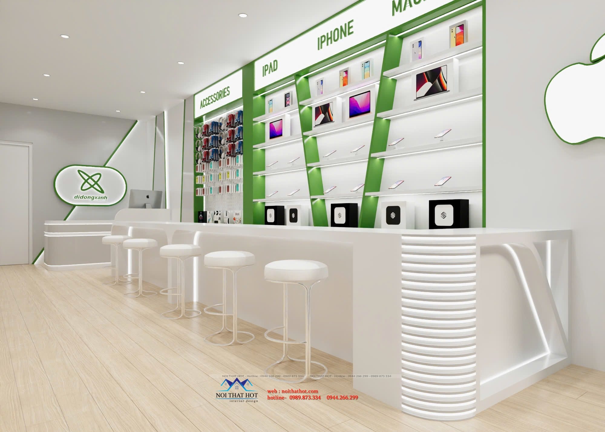 nội thất shop điện thoại