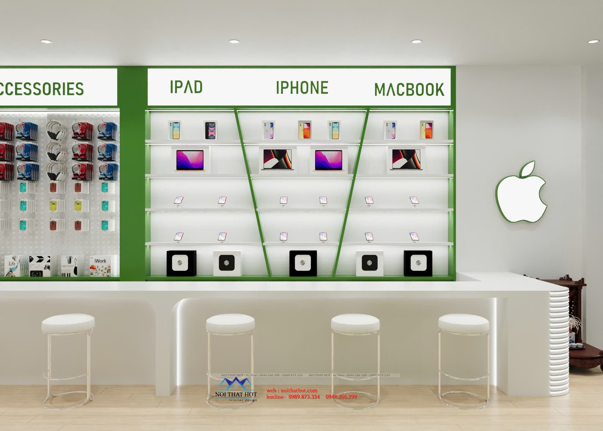 kệ trưng bày iphone