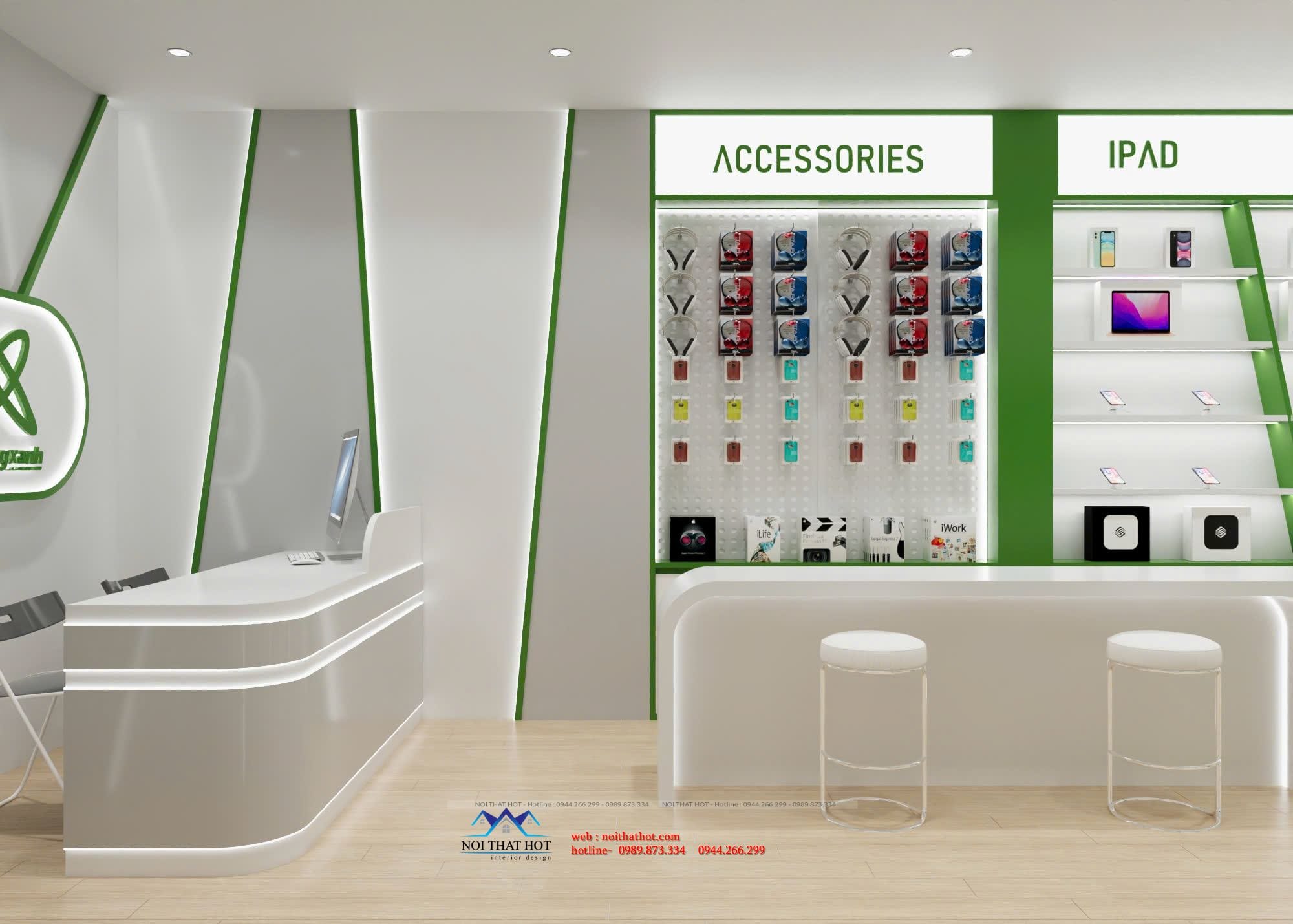 quầy thu ngân kết hợp kỹ thuật