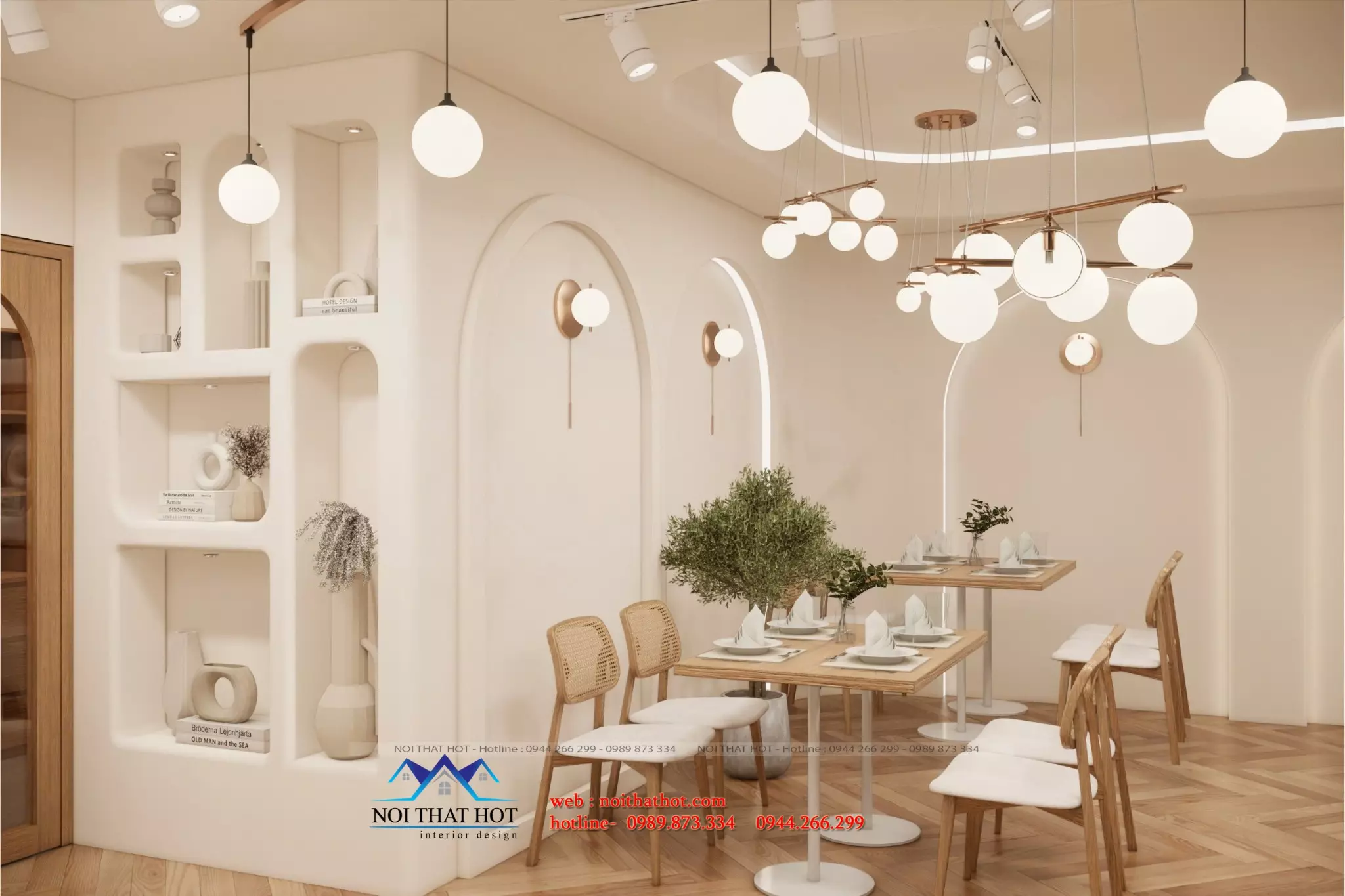 thiết kế nội thất nhà hàng đẹp