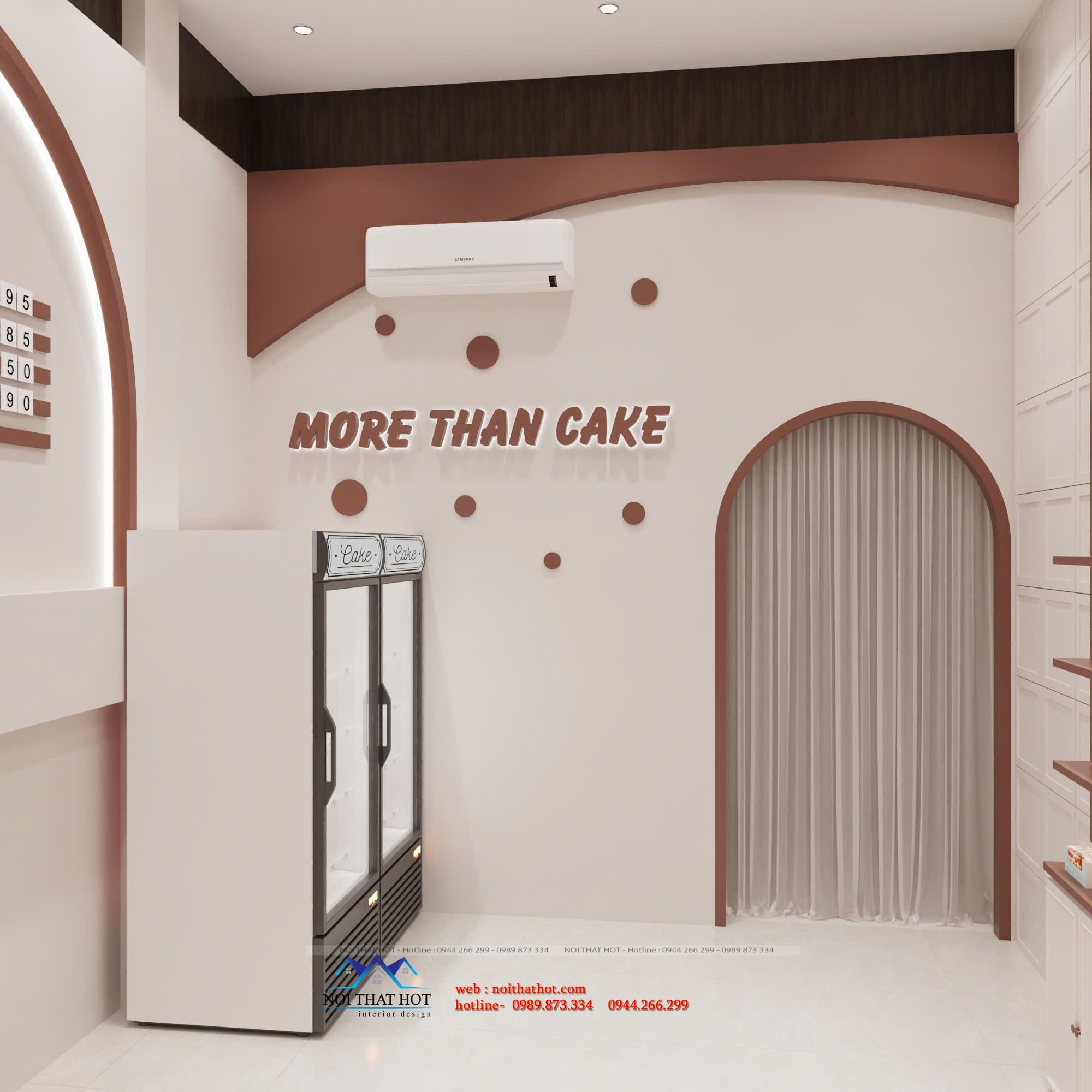 trang trí cửa hàng bánh