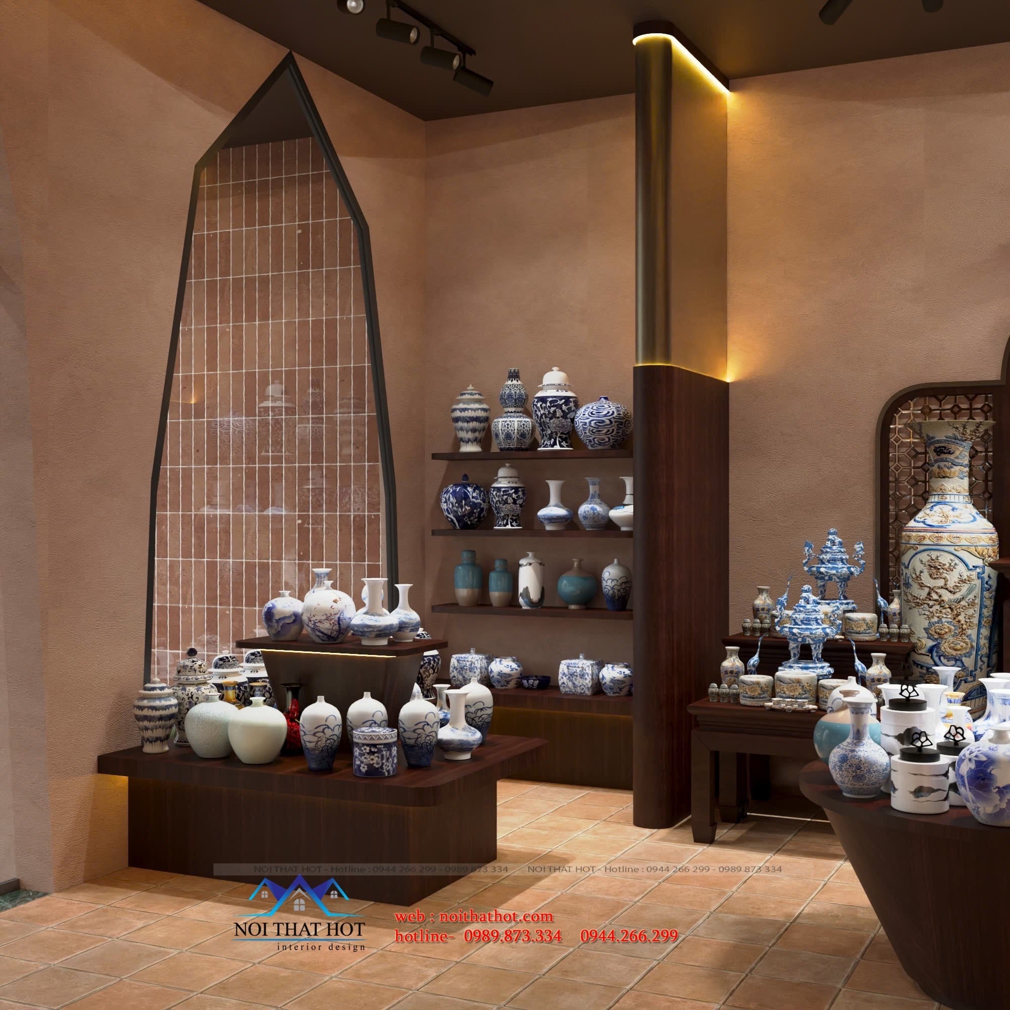 thiết kế nội thất showroom