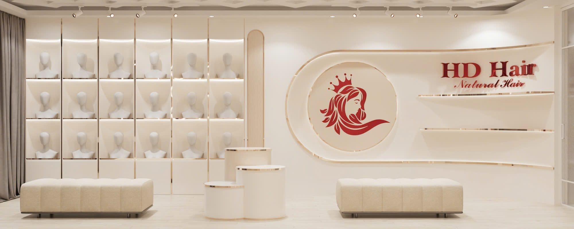 vách logo đẹp cho cửa hàng