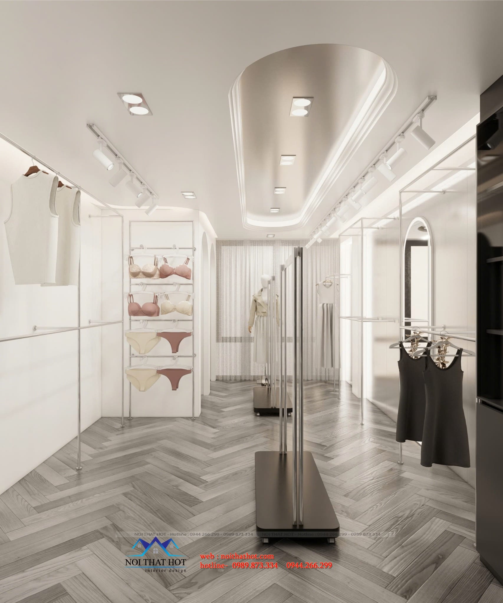 giá treo quần áo cửa hàng