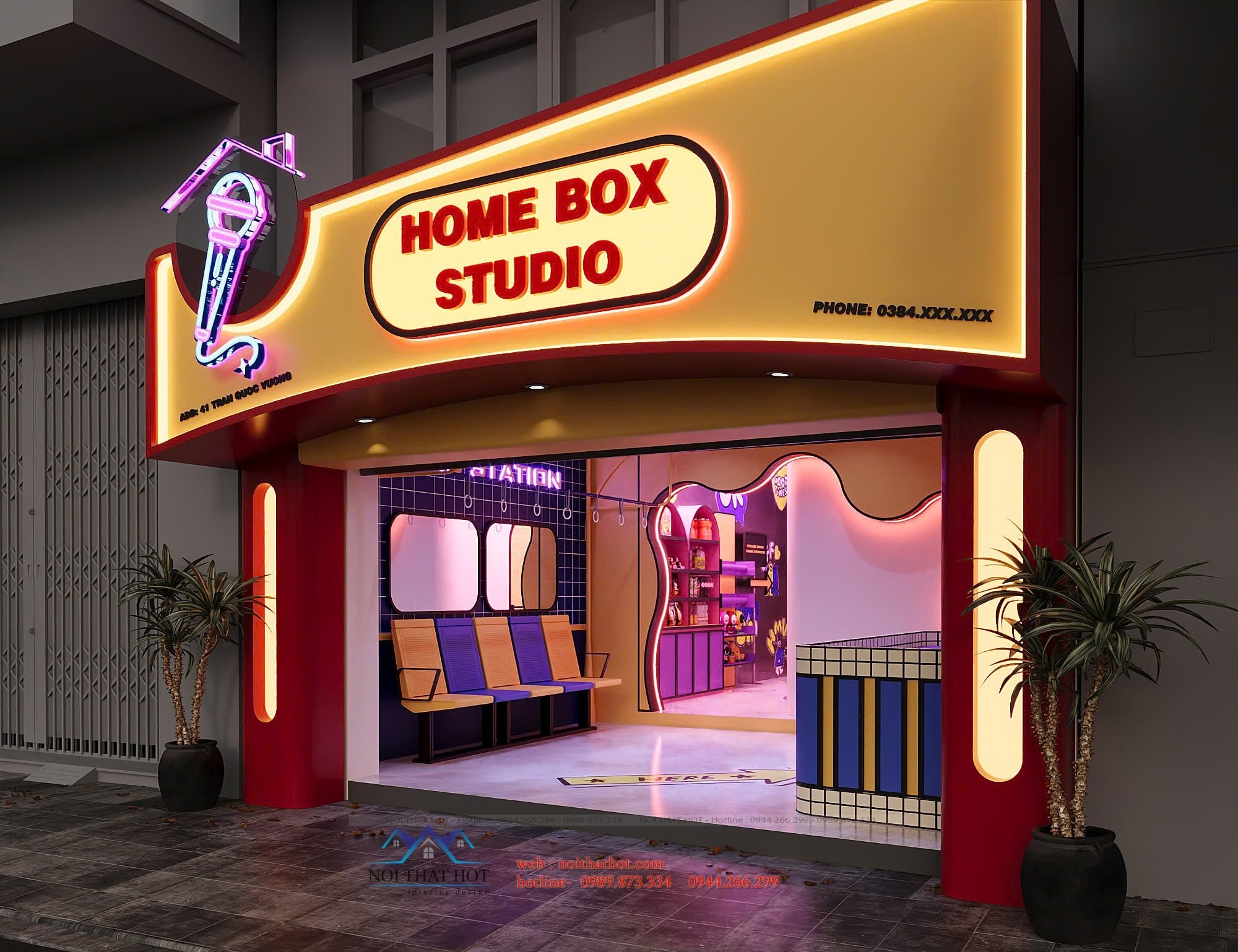 mặt tiền quán music box