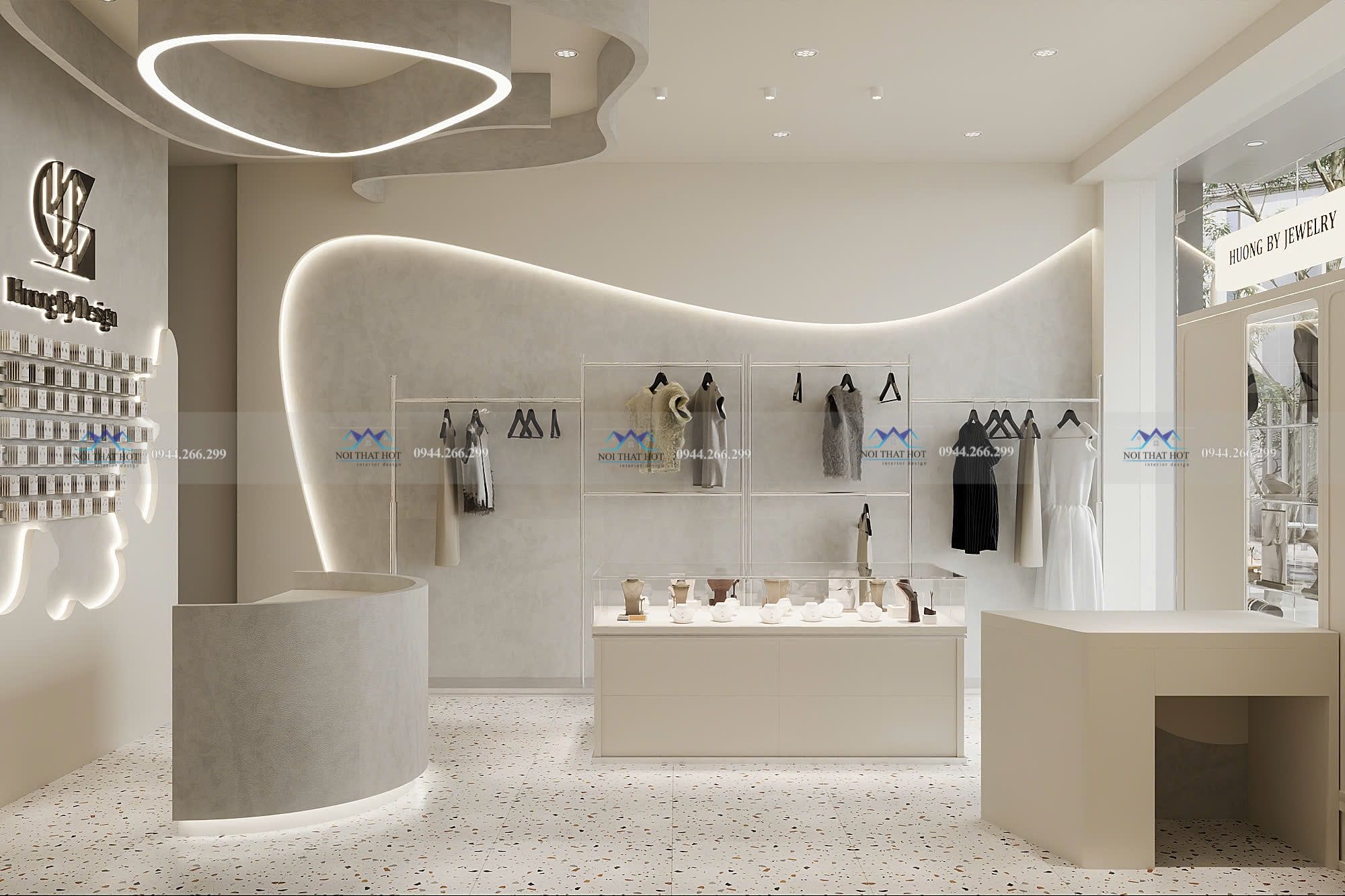 nội thất shop quần áo