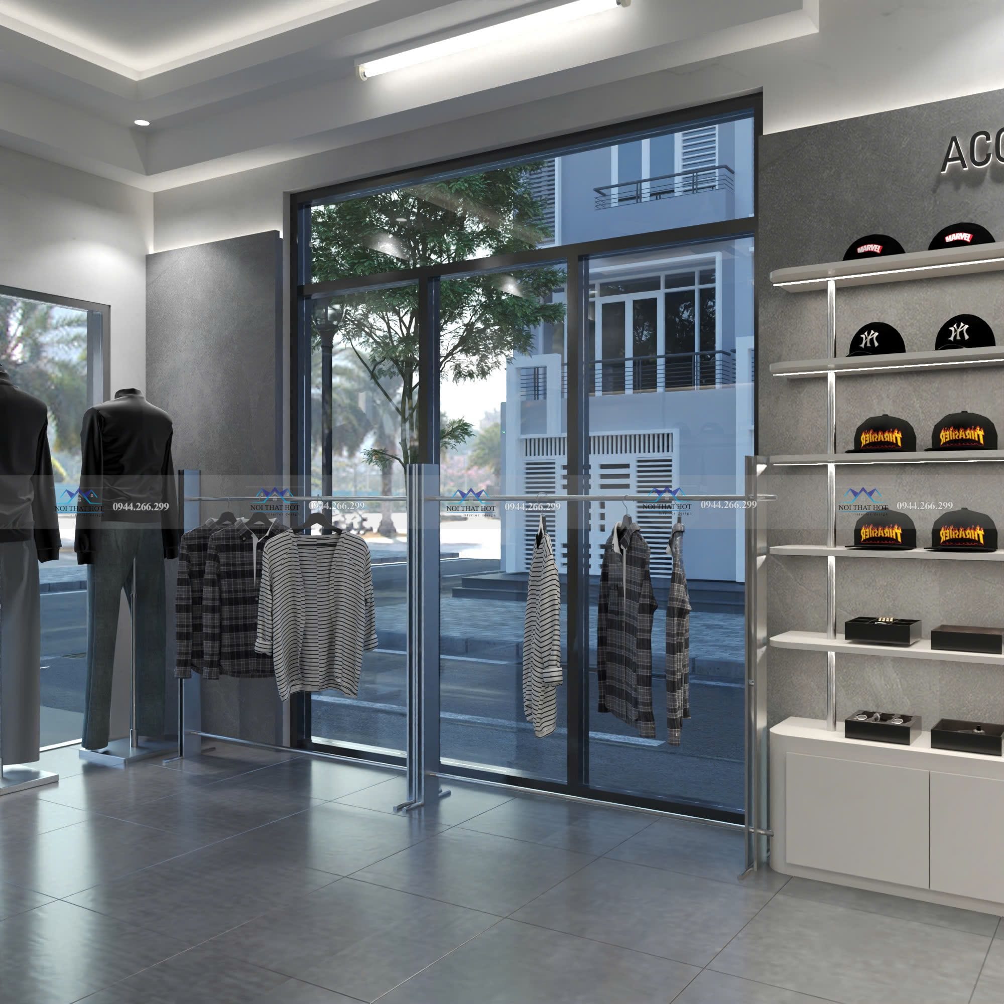 giá treo đồ shop