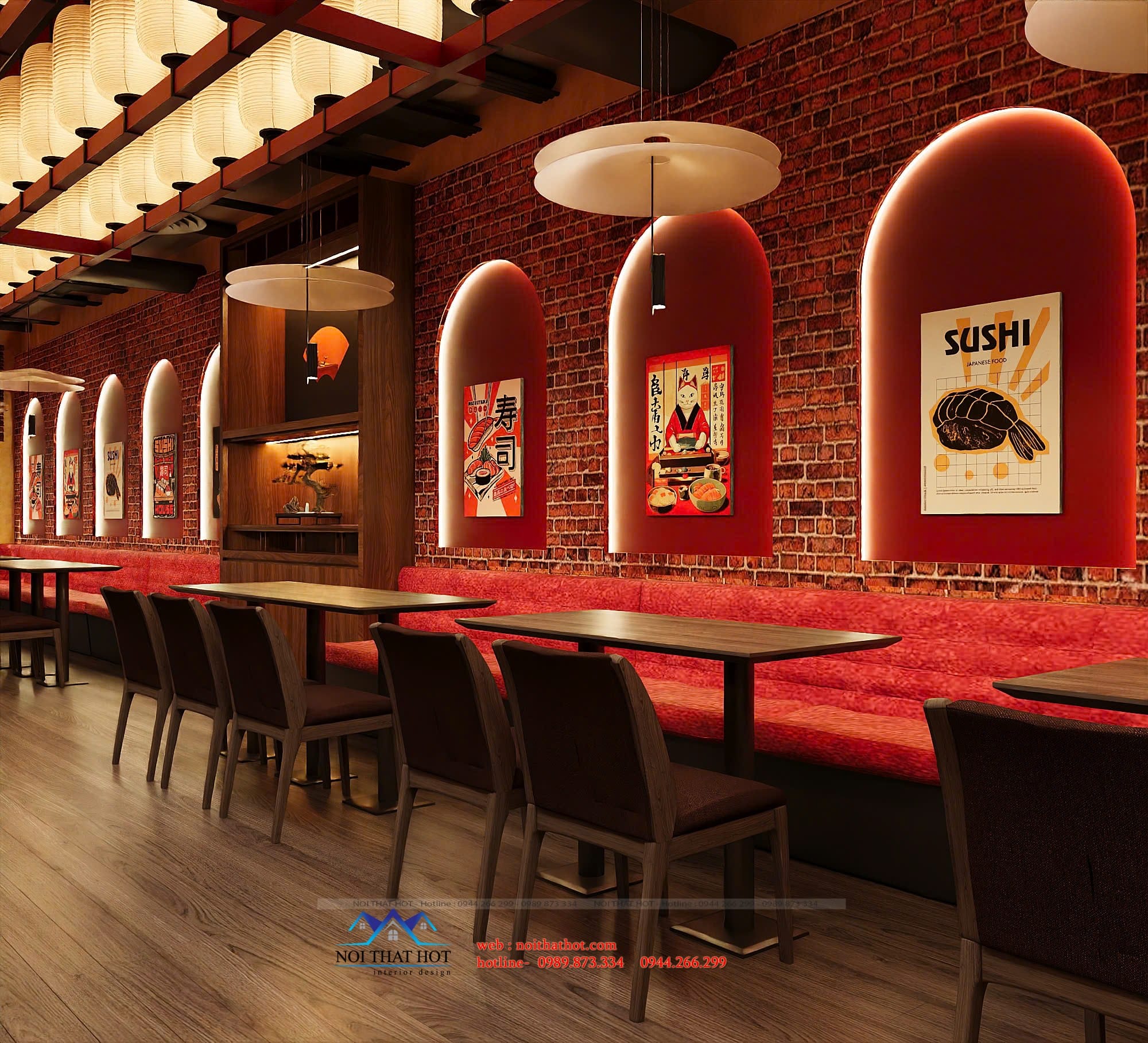 trang trí nhà hàng nhật bản