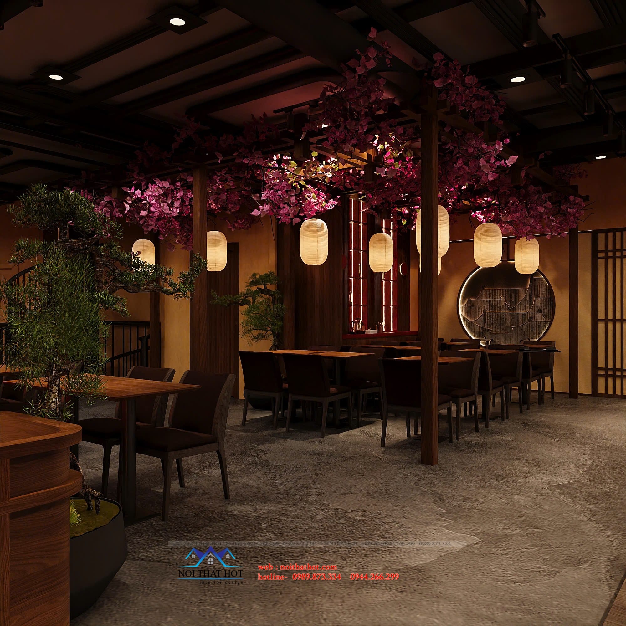 hoa giả trang trí không gian