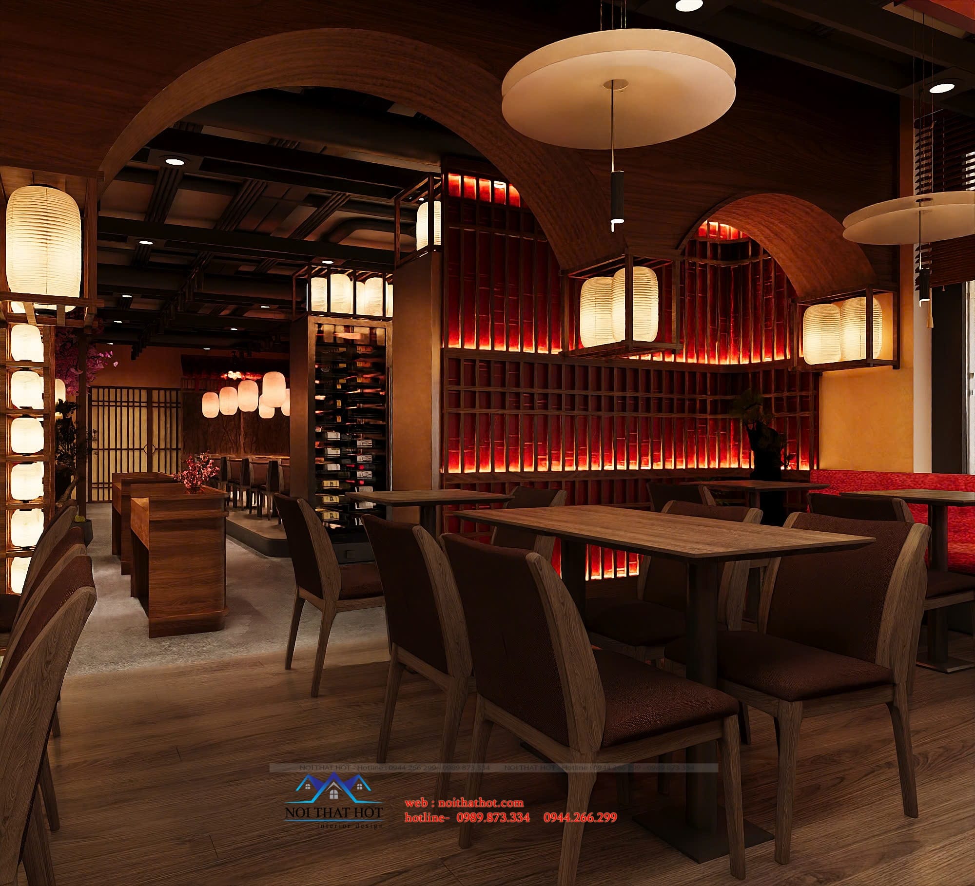 thiết kế hệ thống ánh sáng cho nhà hàng