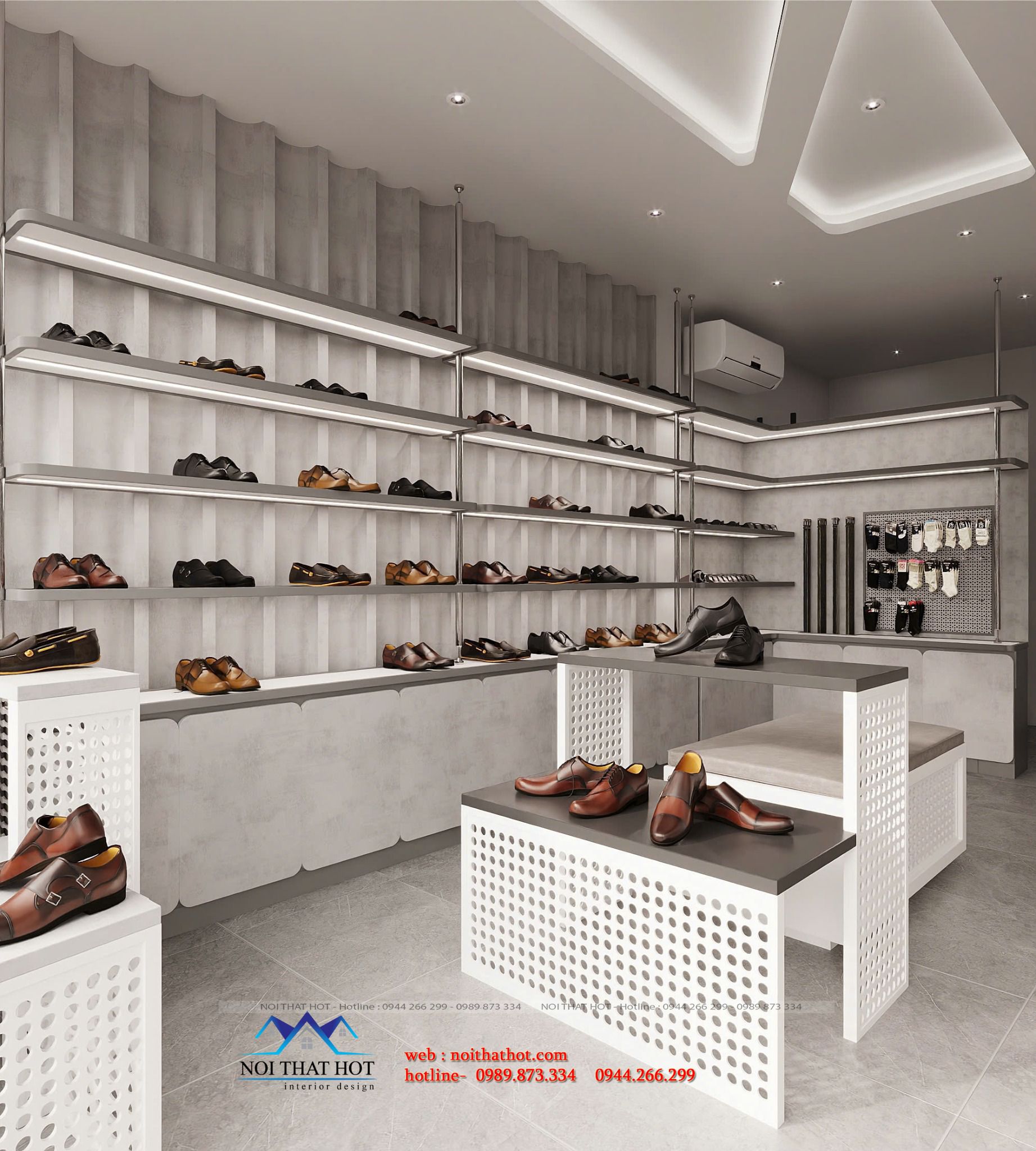 phối màu shop nam