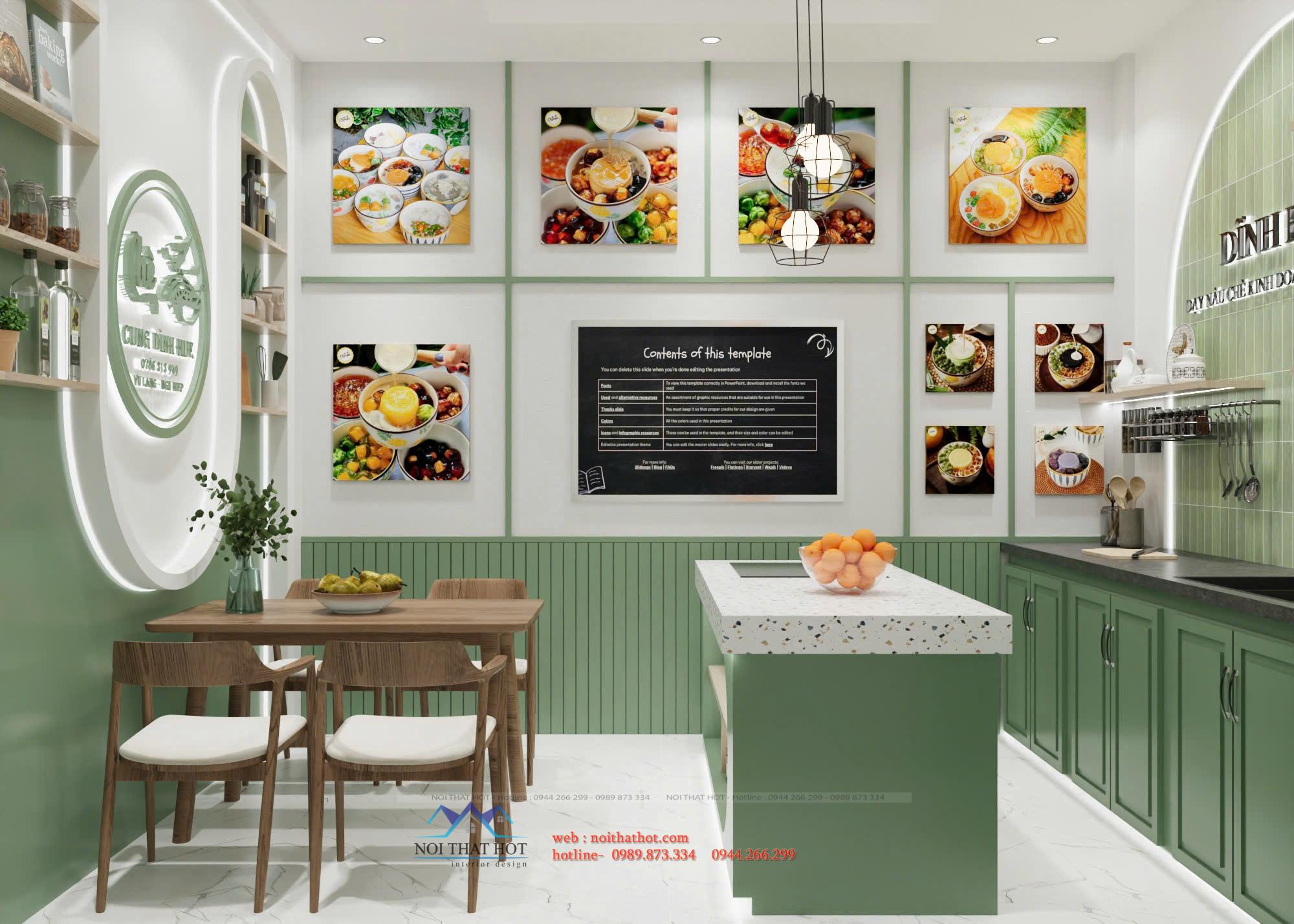 thiết kế quán chè online
