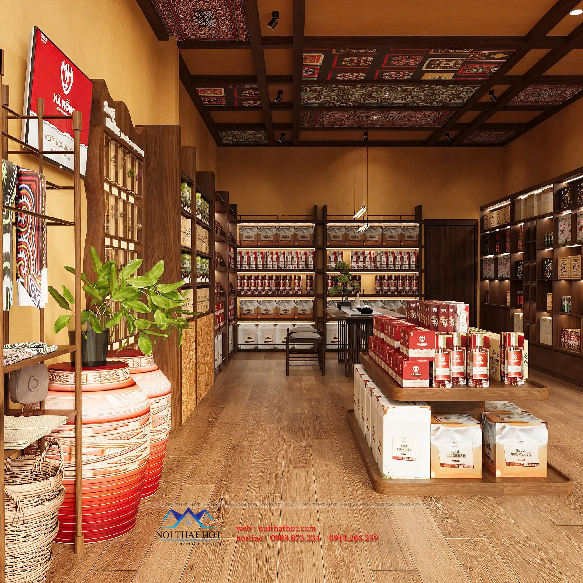 bài trí nội thất cửa hàng