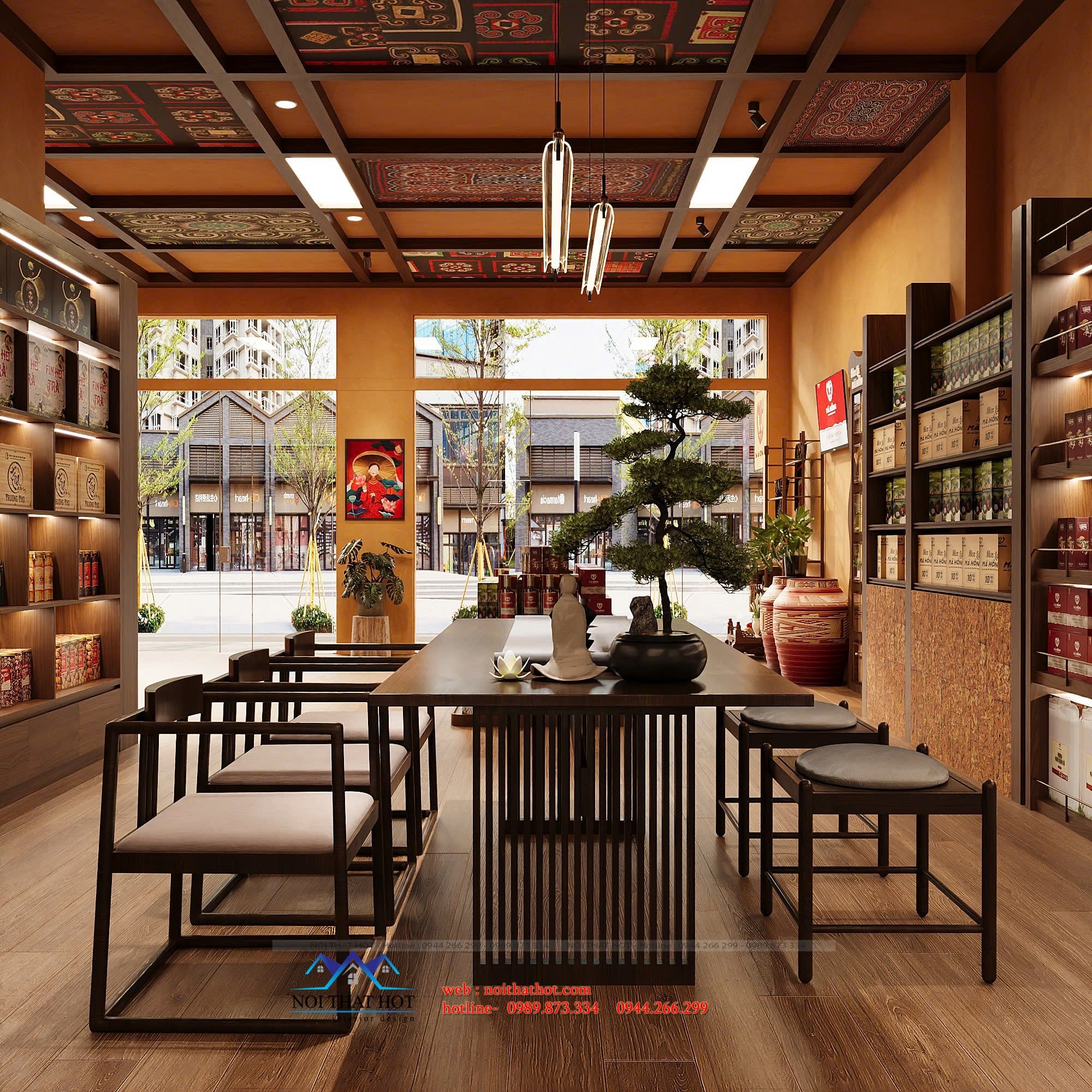 thiết kế cửa hàng đặc sản vùng cao