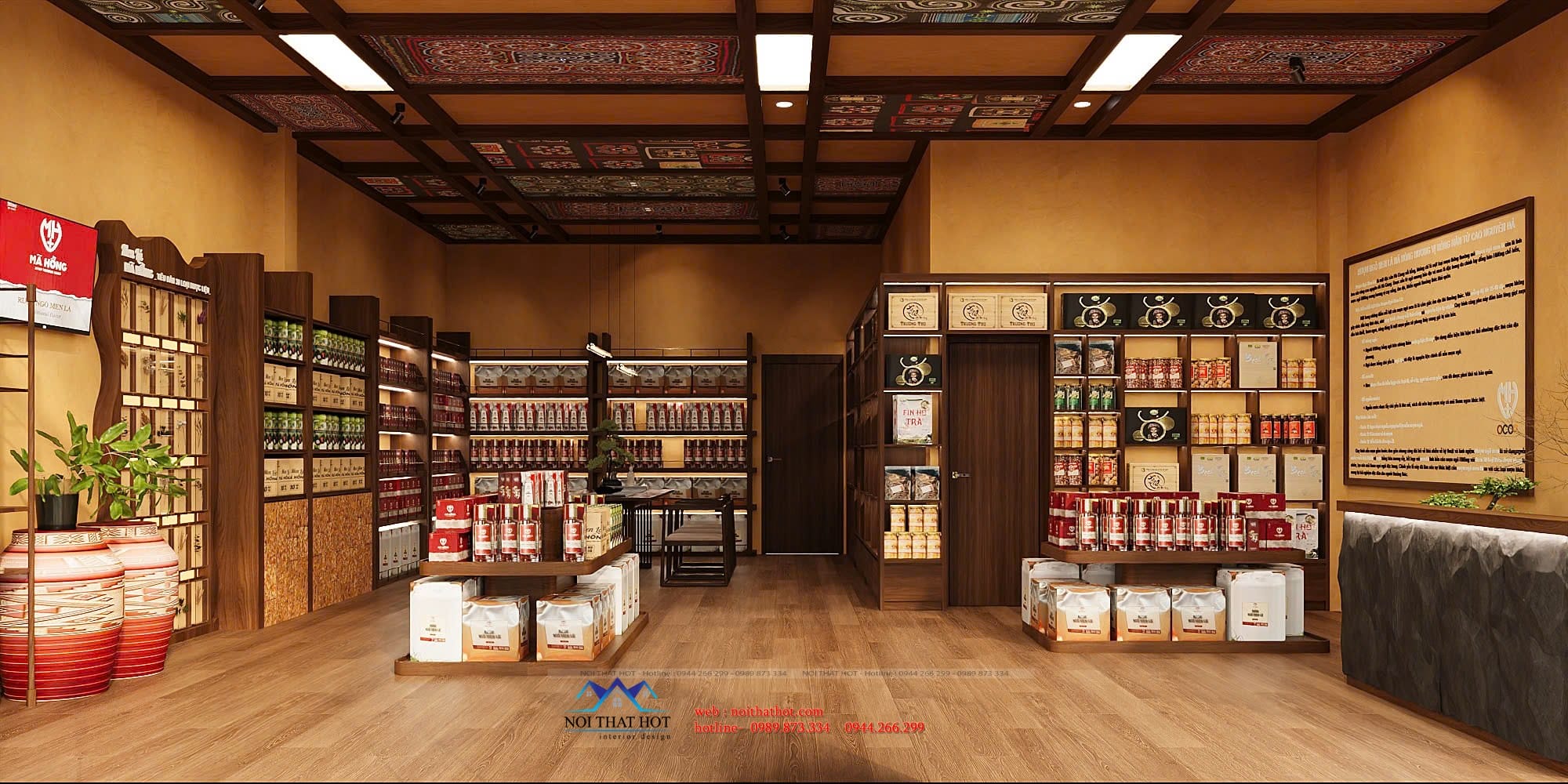 thiết kế cửa hàng đặc sản Hà Giang