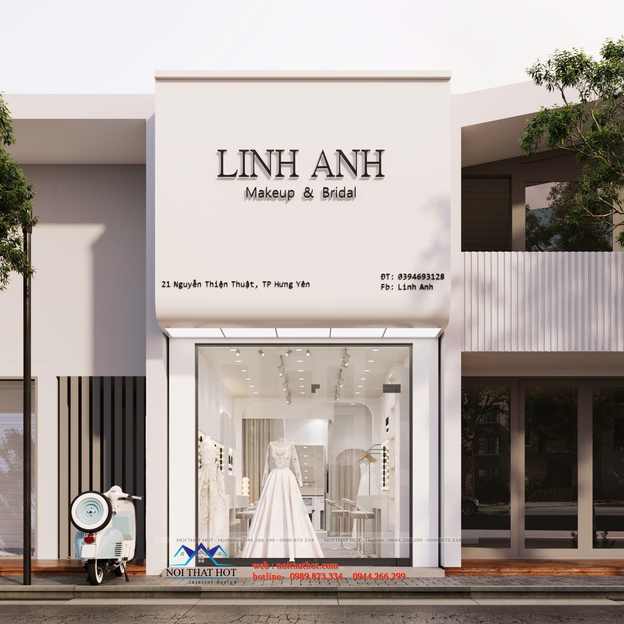 Thiết kế tiệm trang điểm