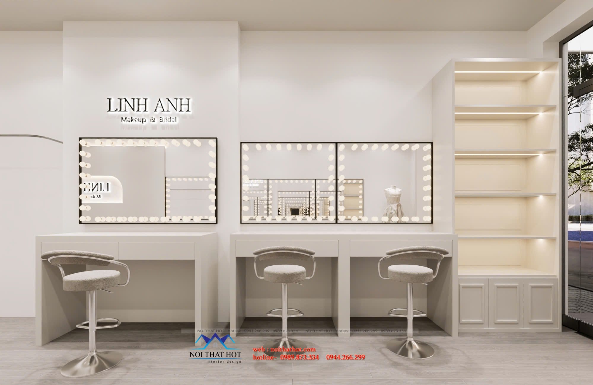 Bài trí nội thất cửa hàng