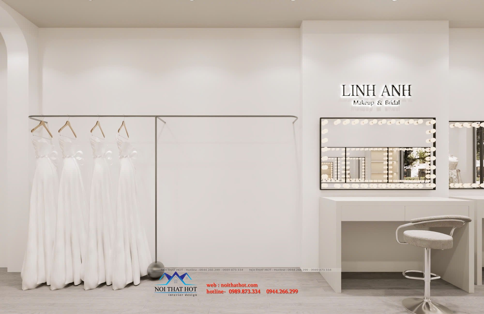 Giá treo váy cưới cô dâu