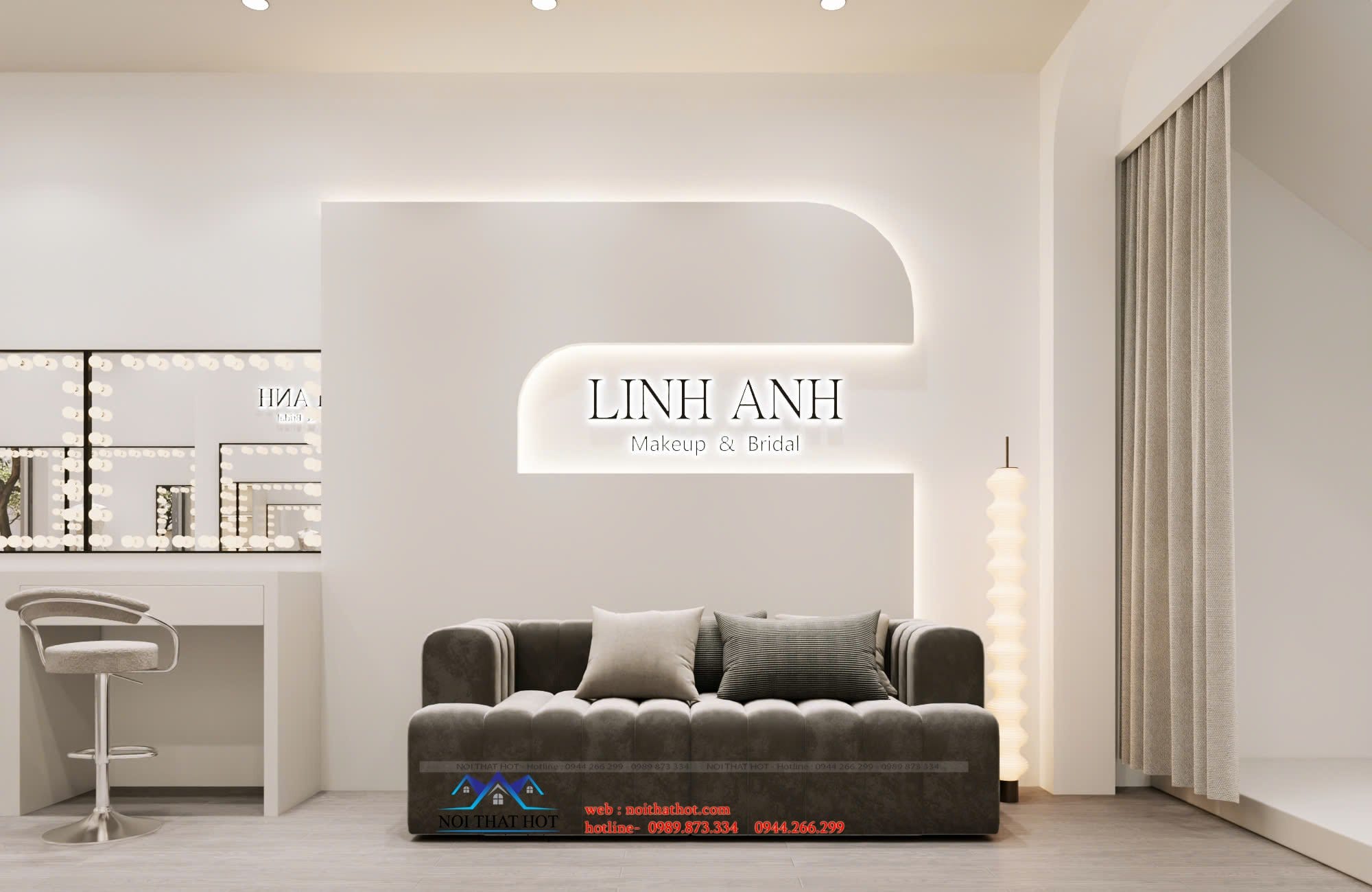 Vách logo cửa hàng