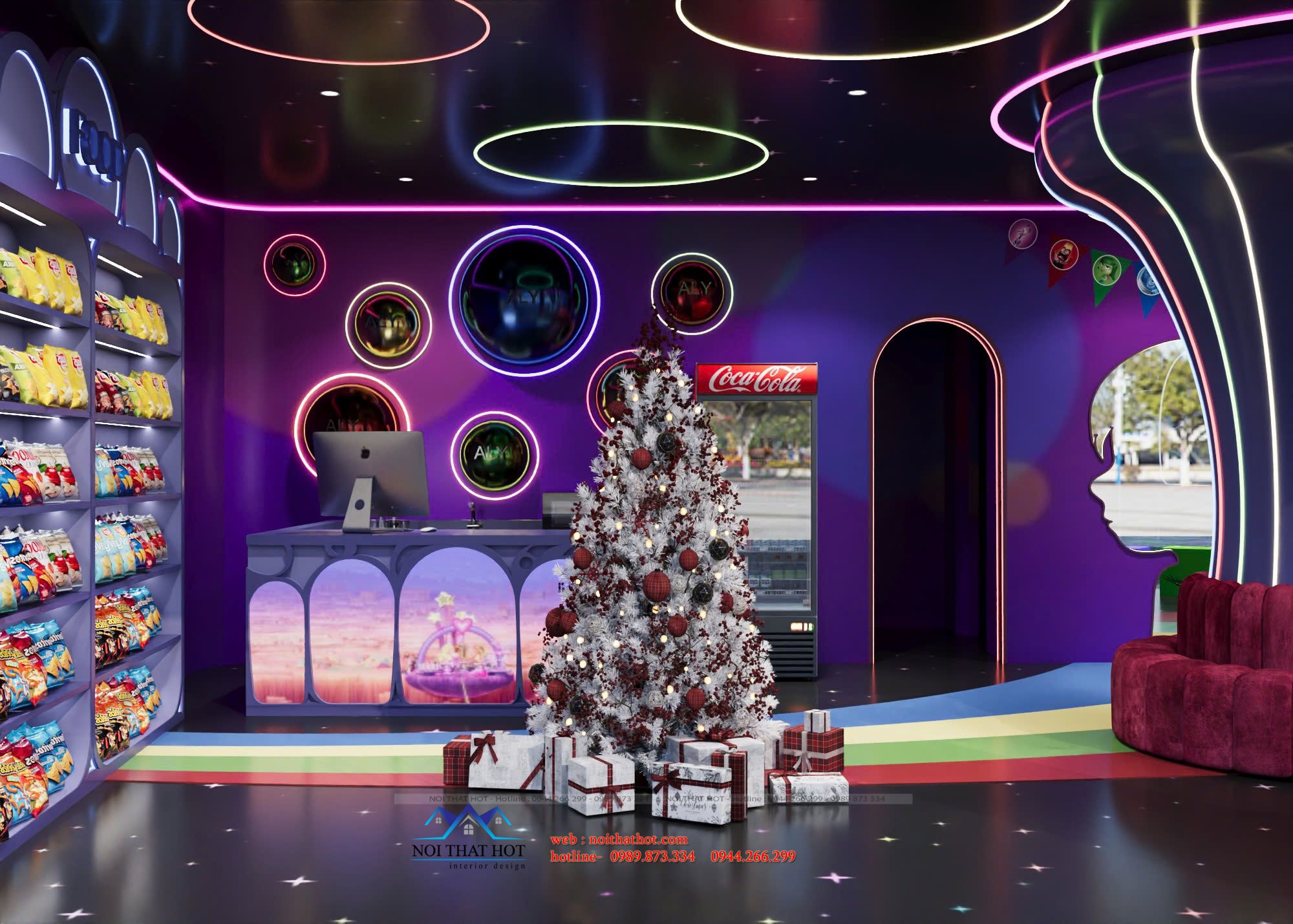 thiết kế music box cyberpunk