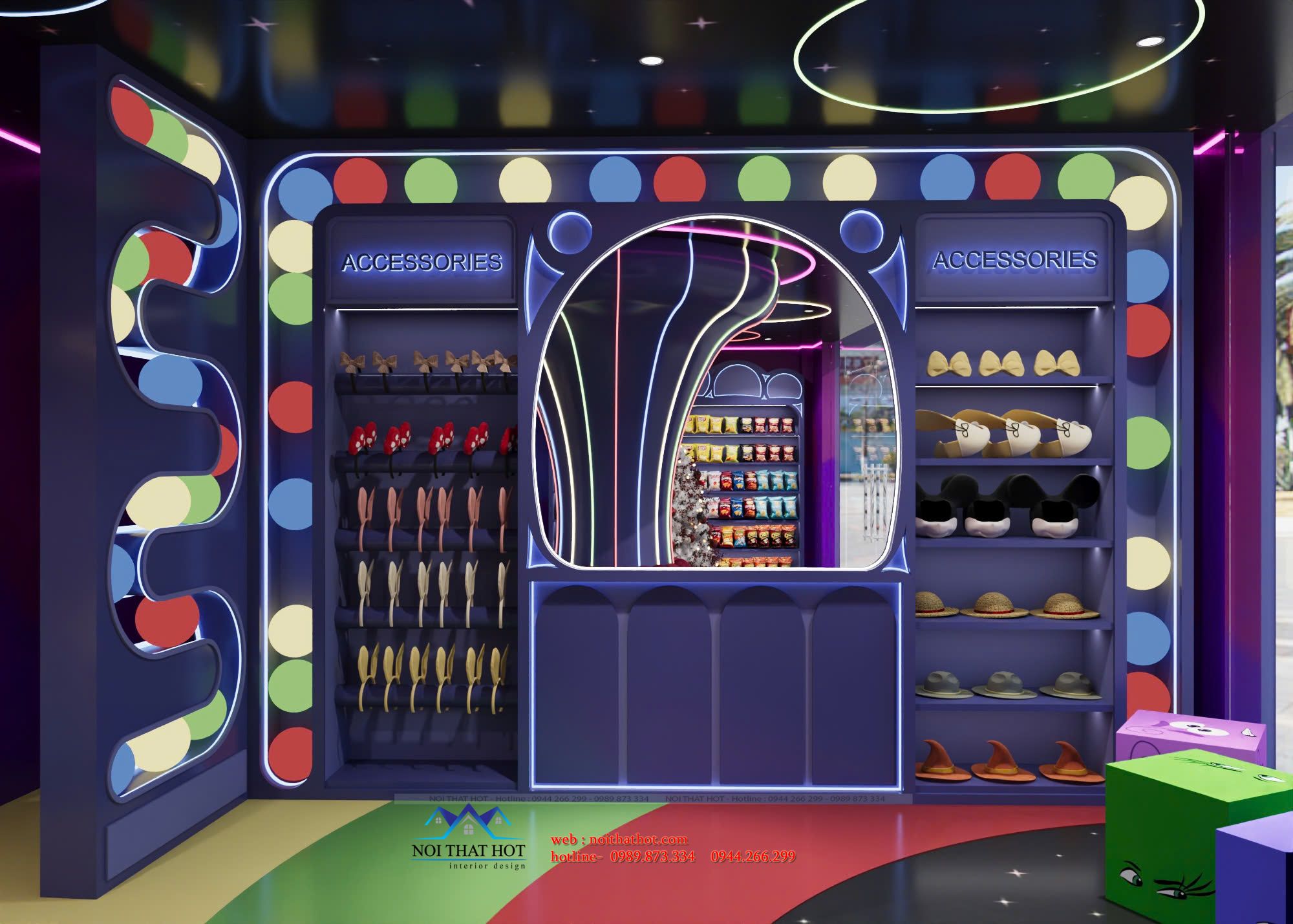 kệ trưng bày phụ kiện