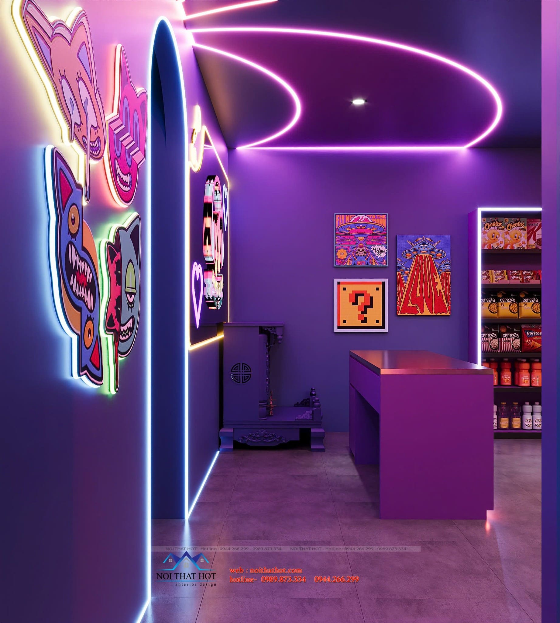 trang trí không gian music box