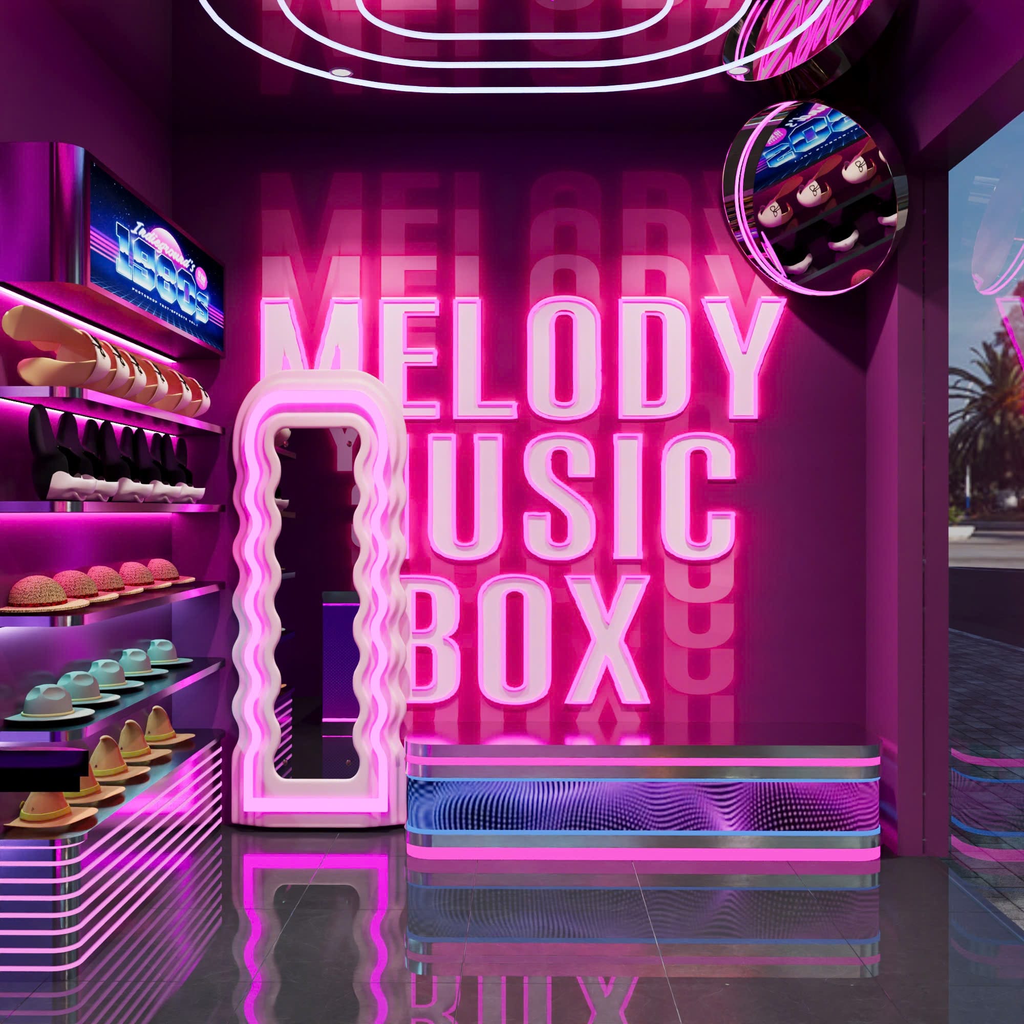 trang trí music box
