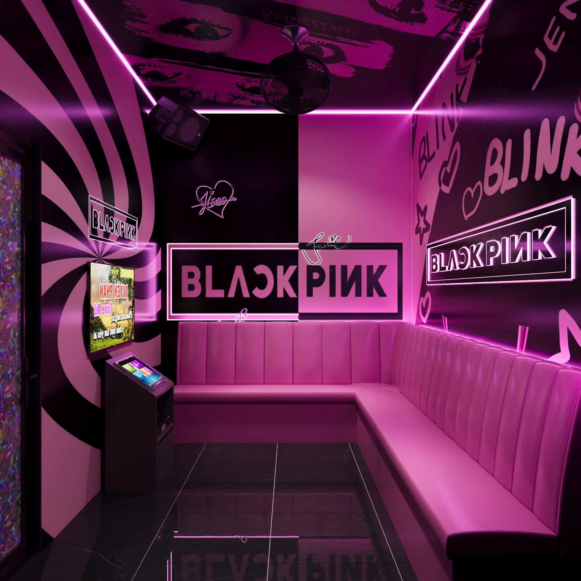 Phòng hát cho fan của Black Pink