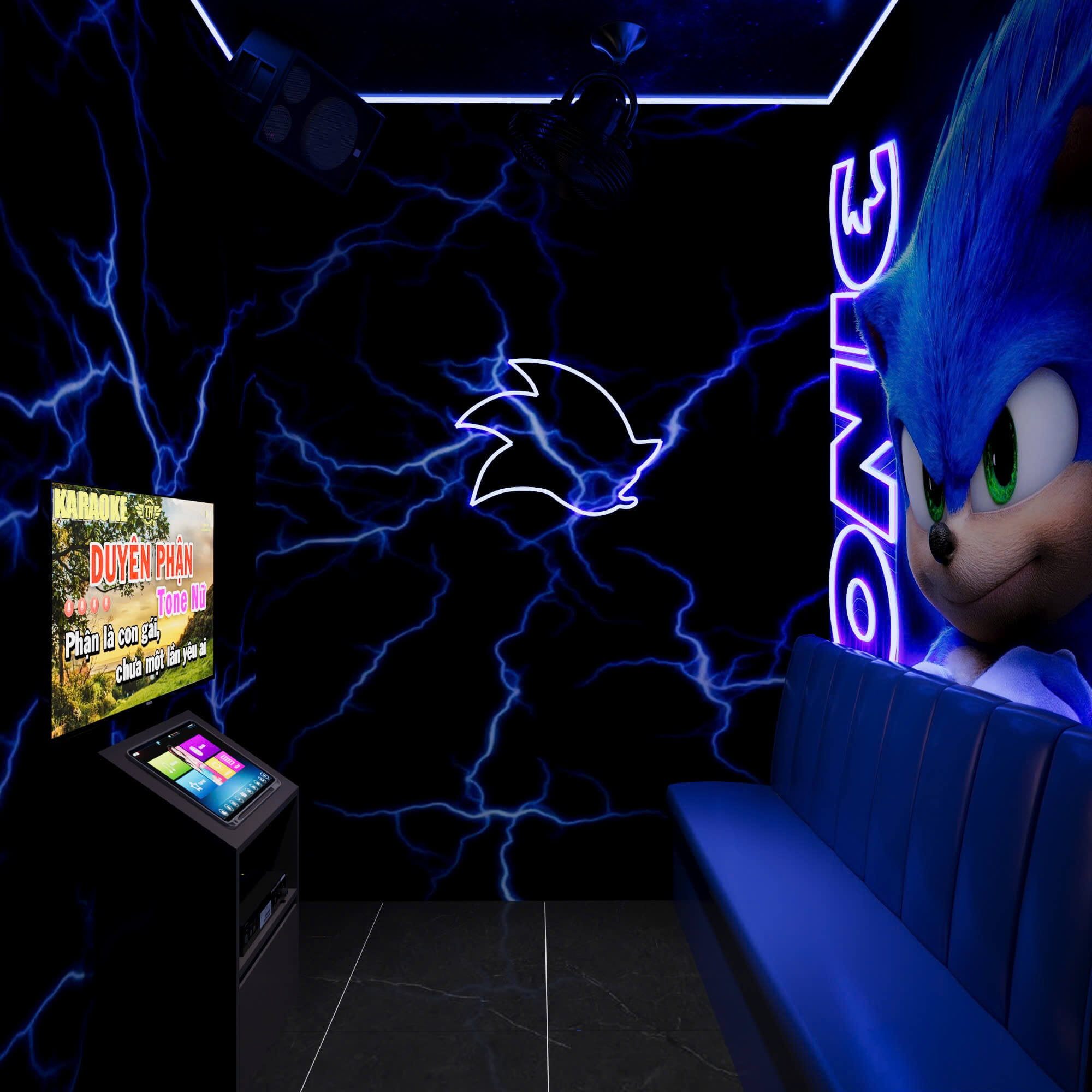 phòng hát chủ đề sonic