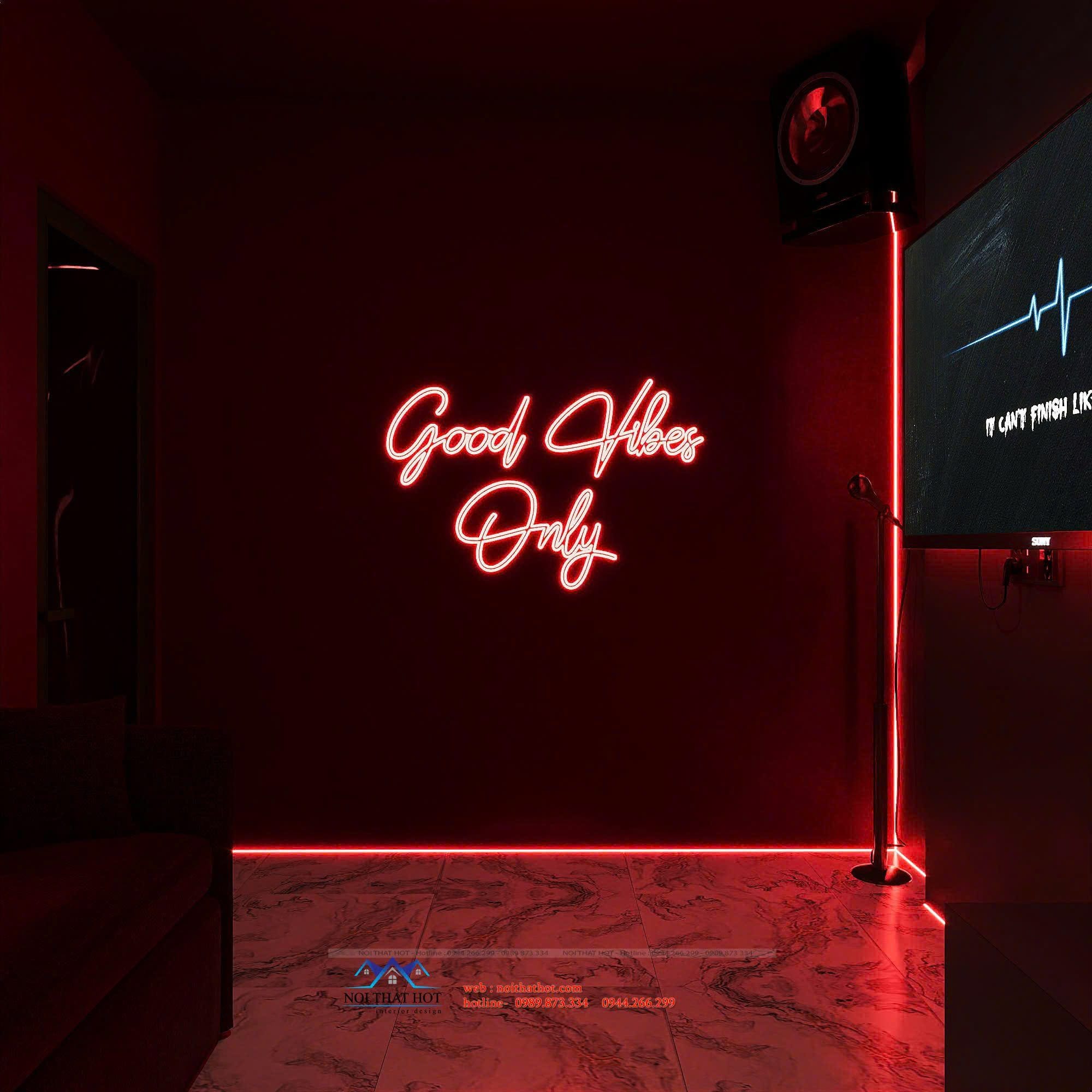 đèn neon trang trí music box