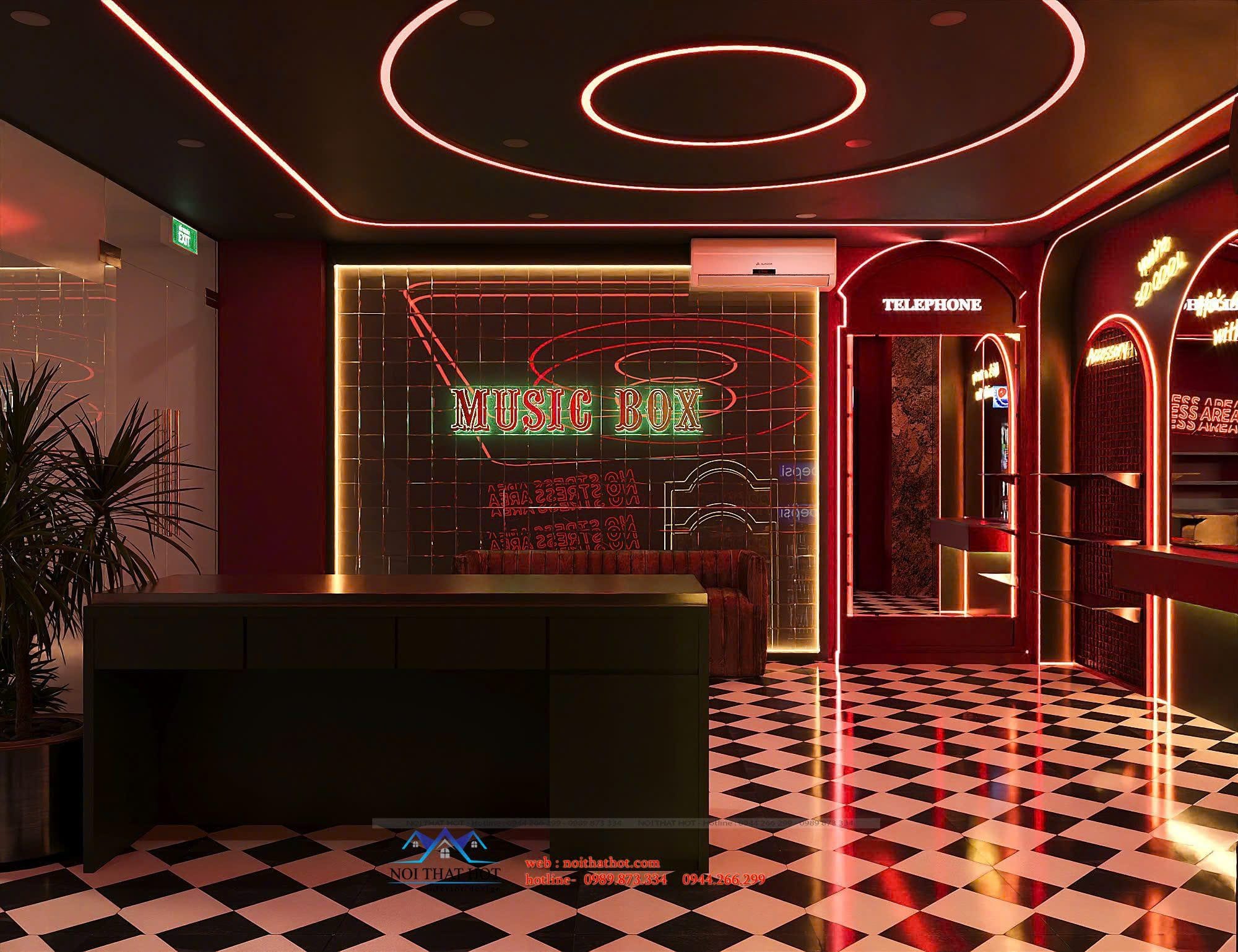 góc check-in music box